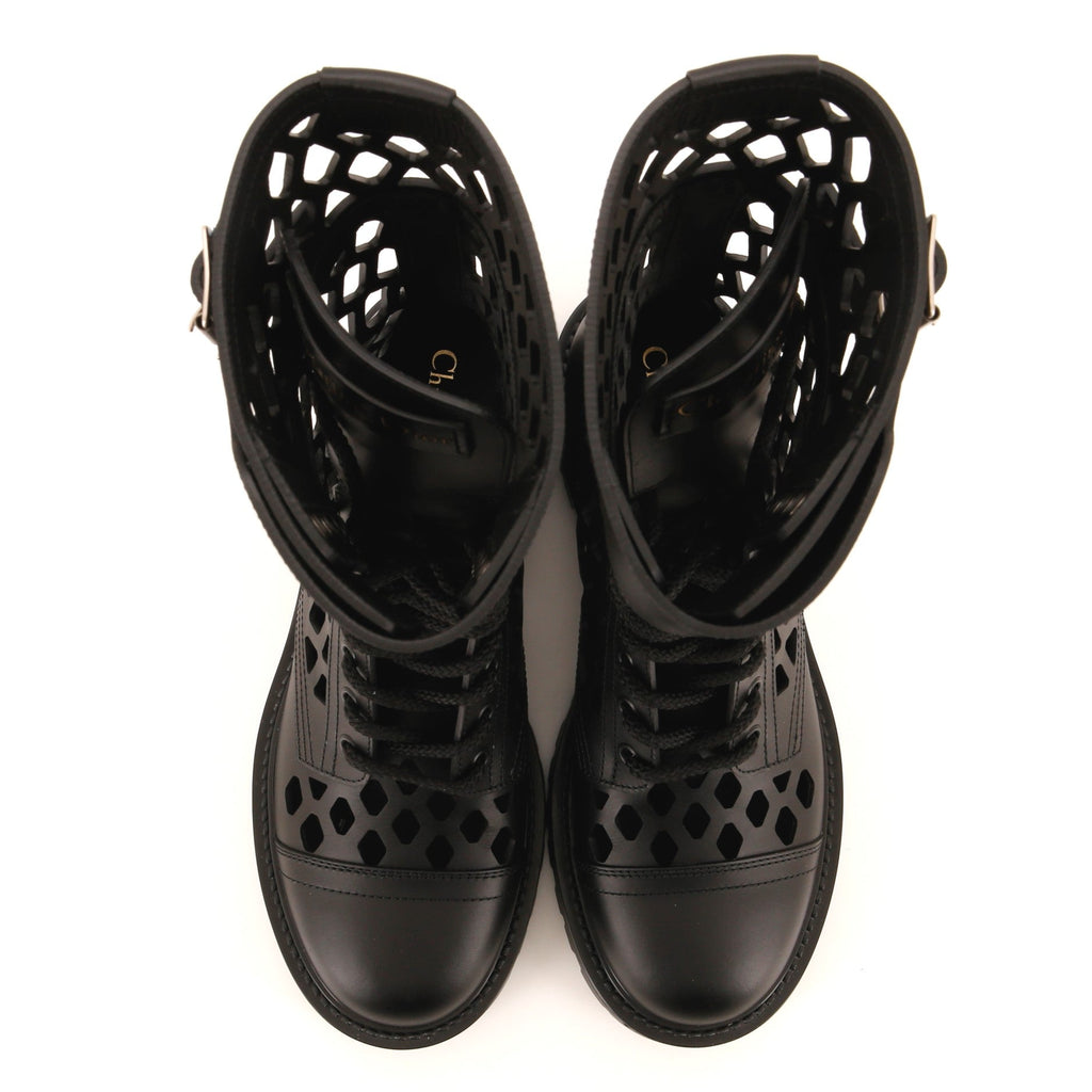 Women's D-Trap Cut-Out Ankle Boots Leather