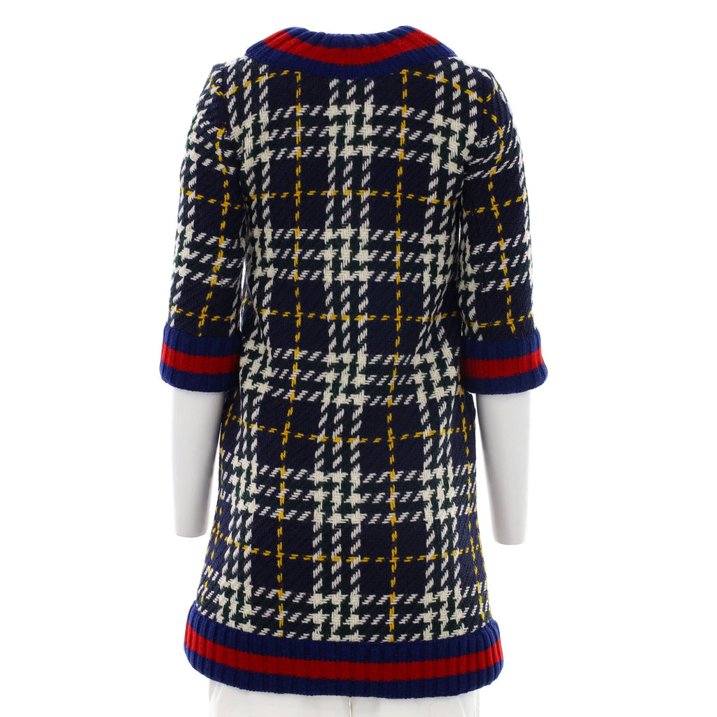 Welsh Plaid Coat Wool Blend
