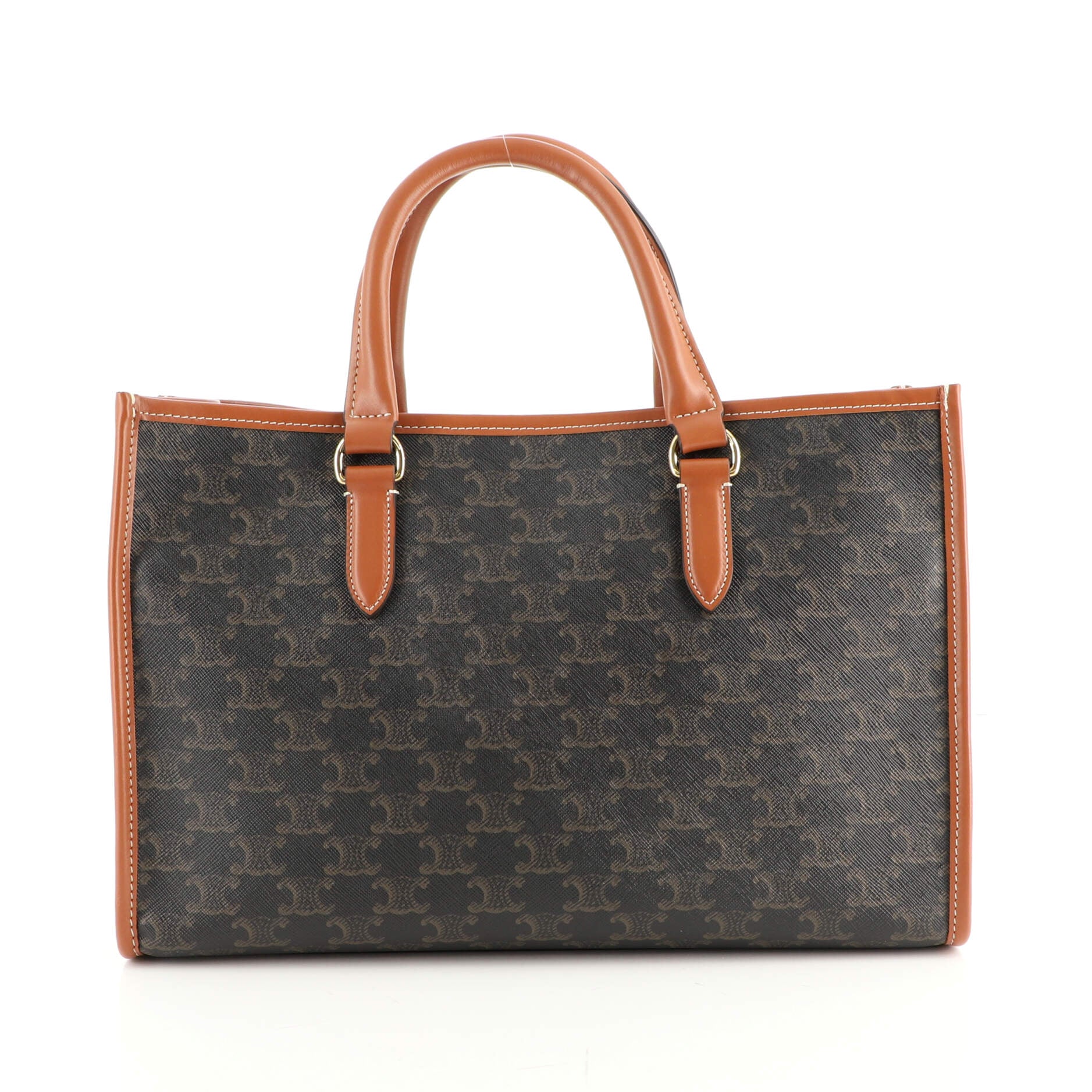 Horizontal Cabas Tote Triomphe Coated Canvas Mini