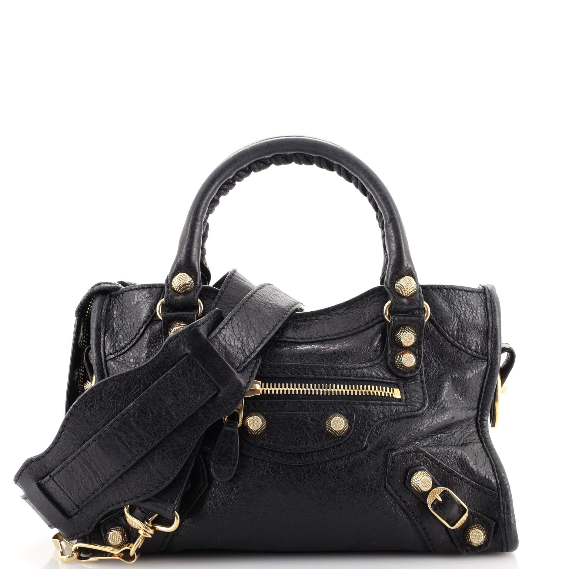 City Giant Studs Bag Leather Mini