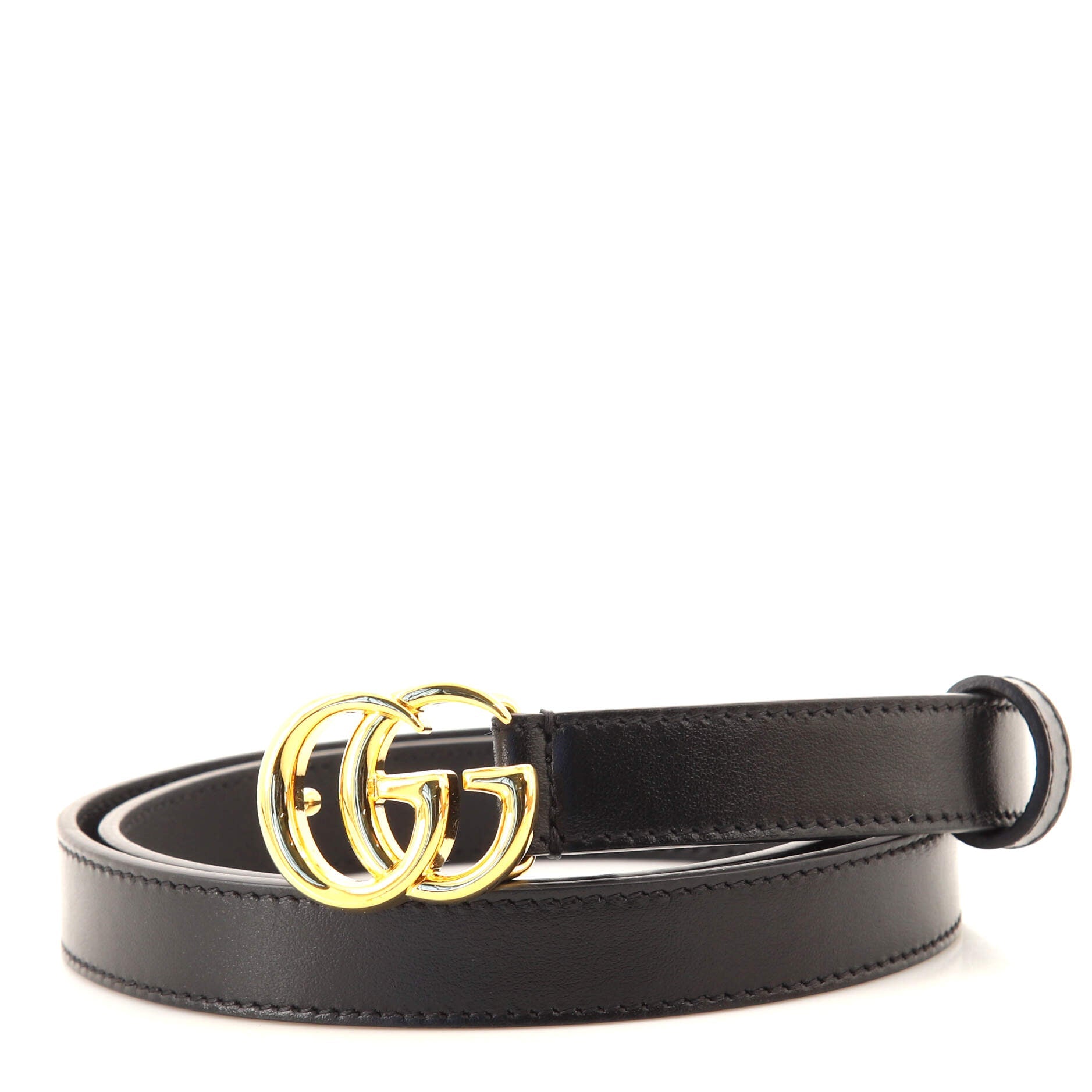 GG Marmont Belt Leather Thin 80
