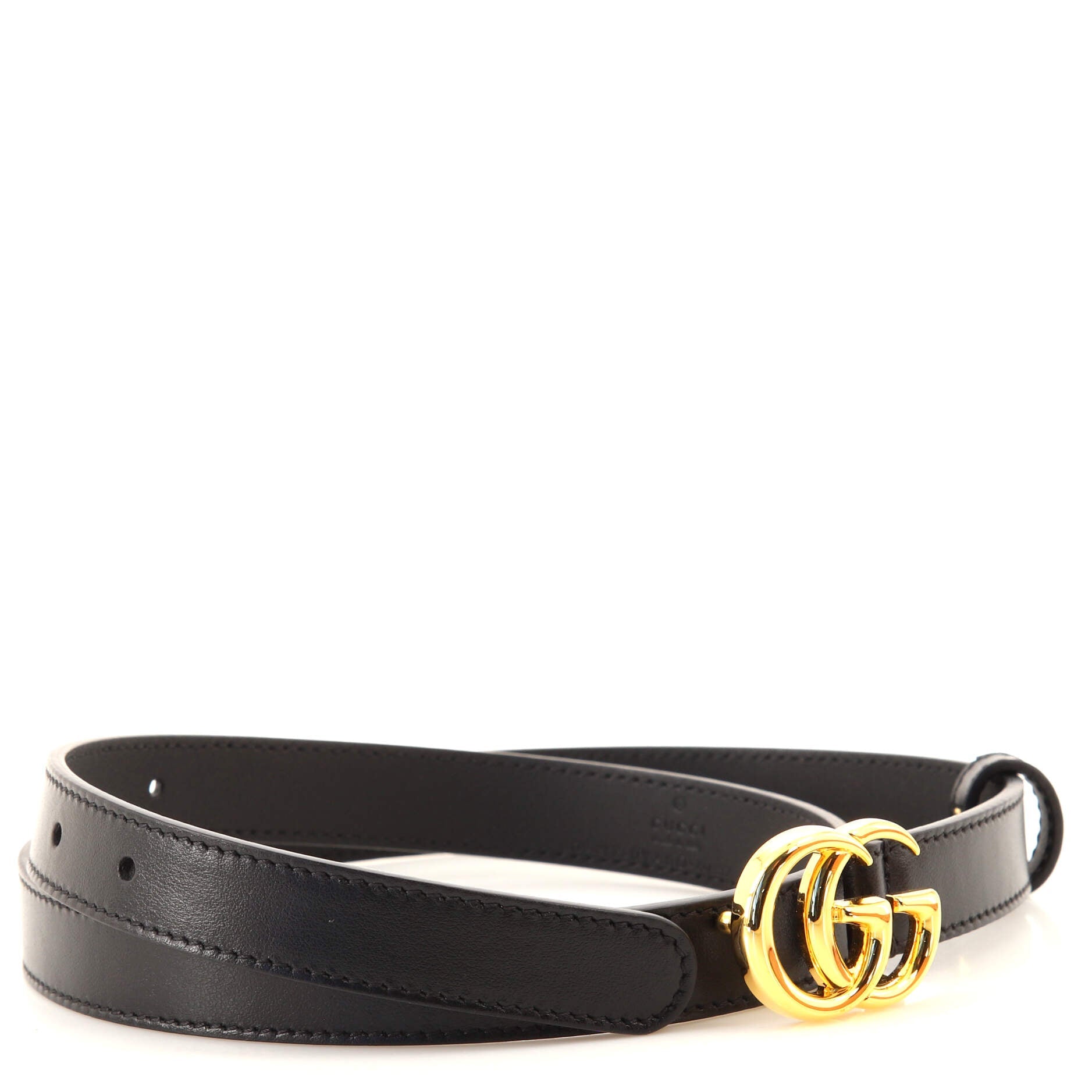 GG Marmont Belt Leather Thin 80
