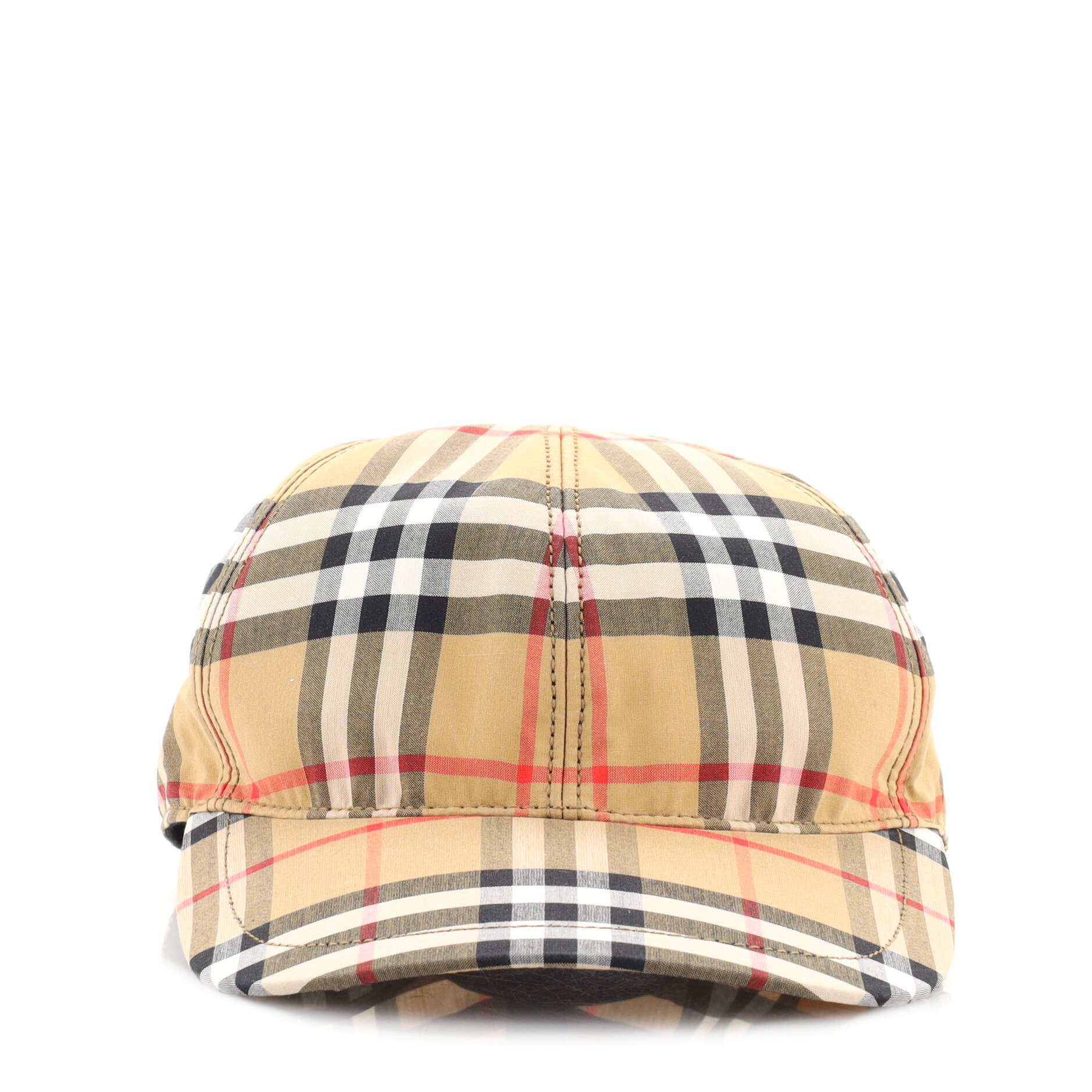 Baseball Cap Vintage Check Canvas