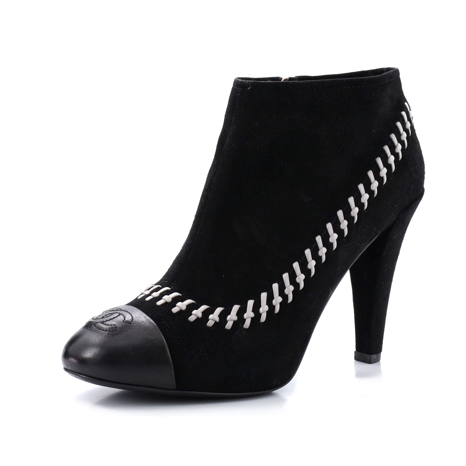 Women's CC Ankle Boots Whipstitch Suede