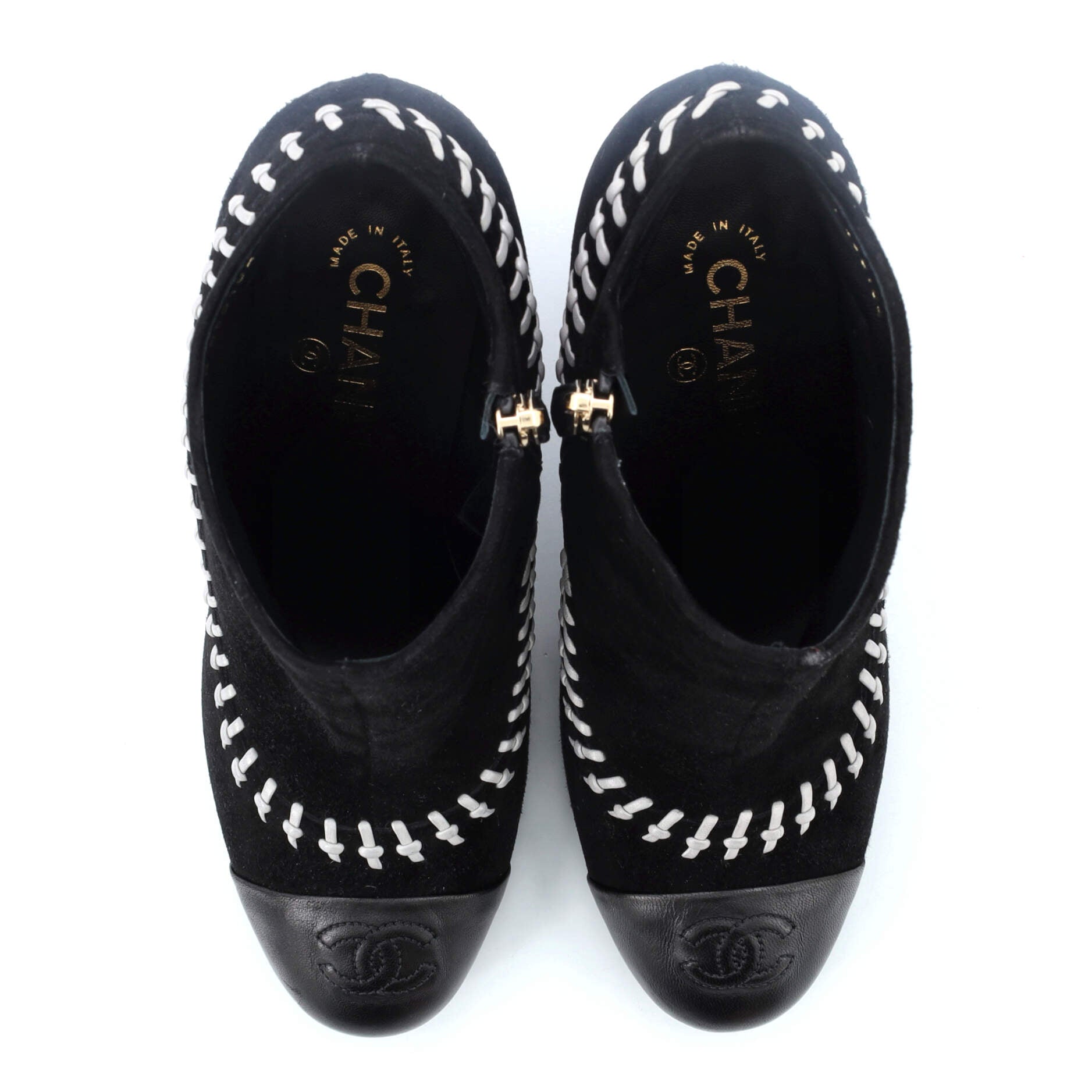 Women's CC Ankle Boots Whipstitch Suede