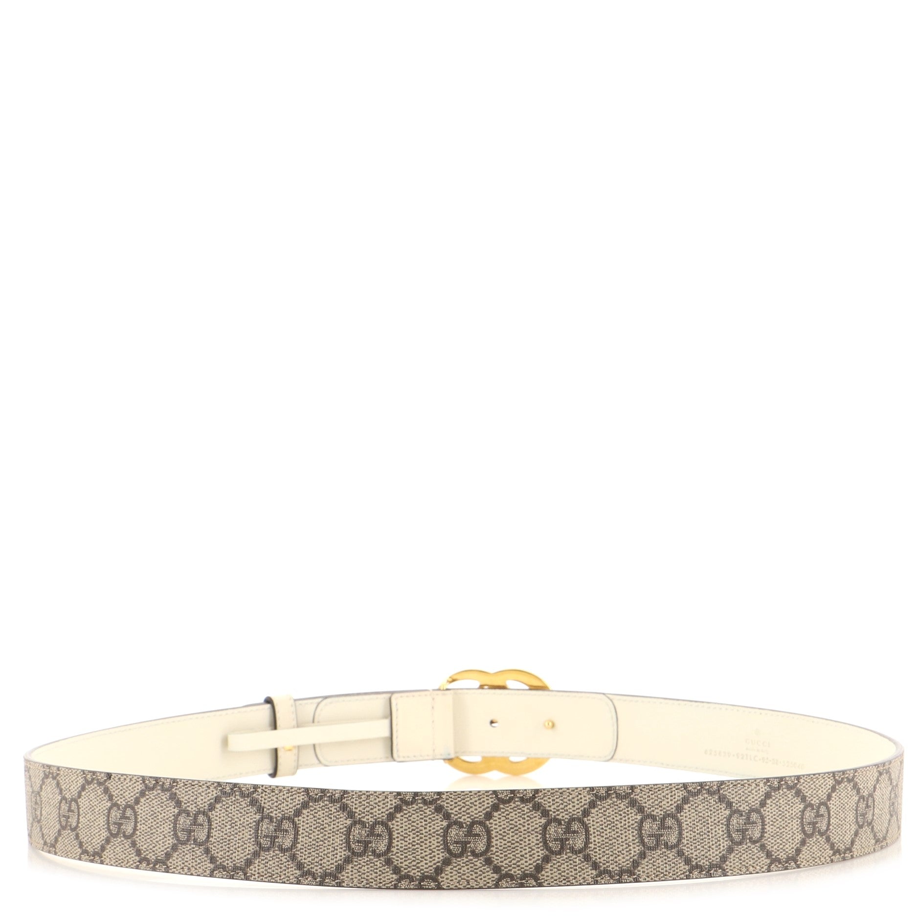 GG Marmont Belt Leather and Coated Canvas Thin 95