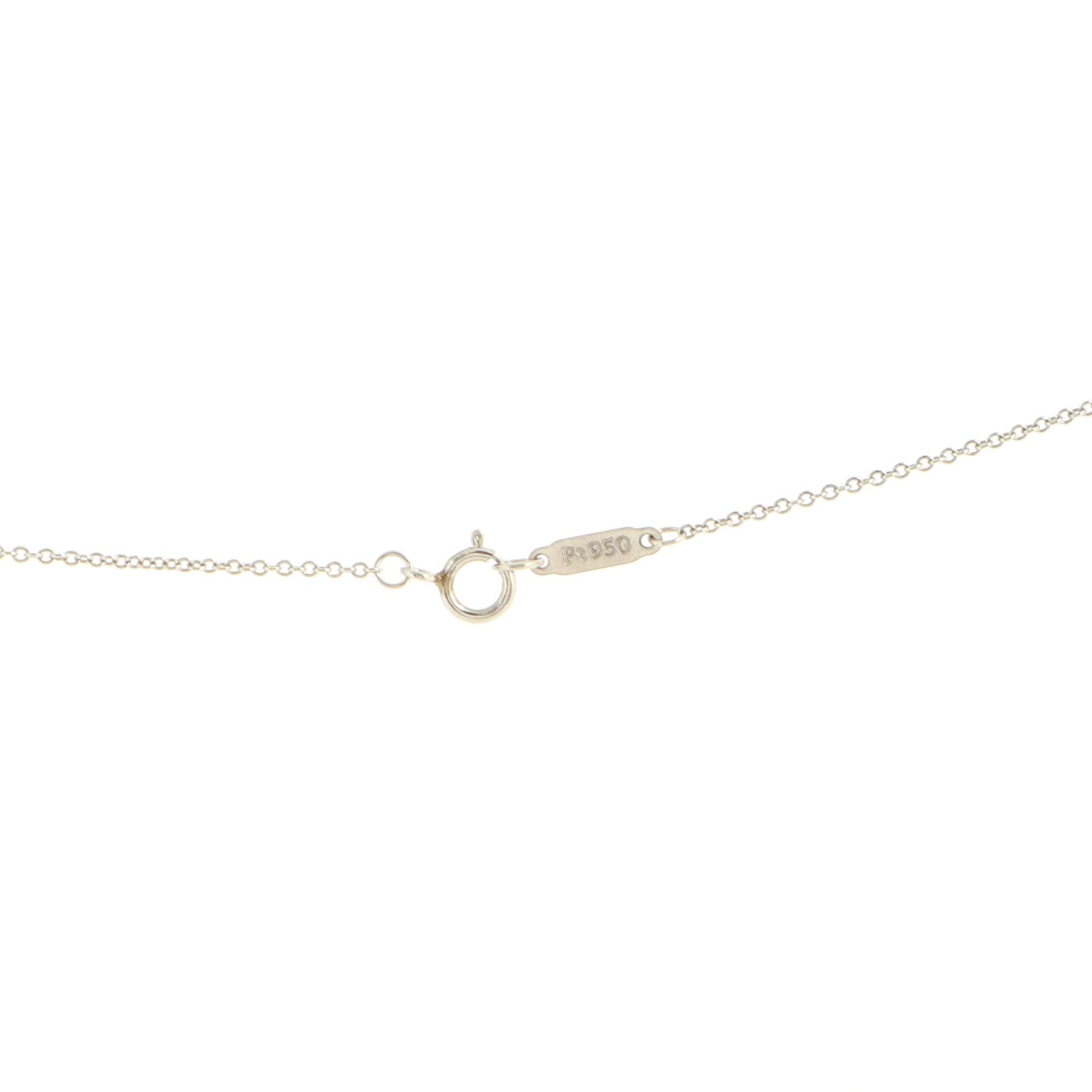 Palm Tree Pendant Necklace Platinum with Diamonds Mini
