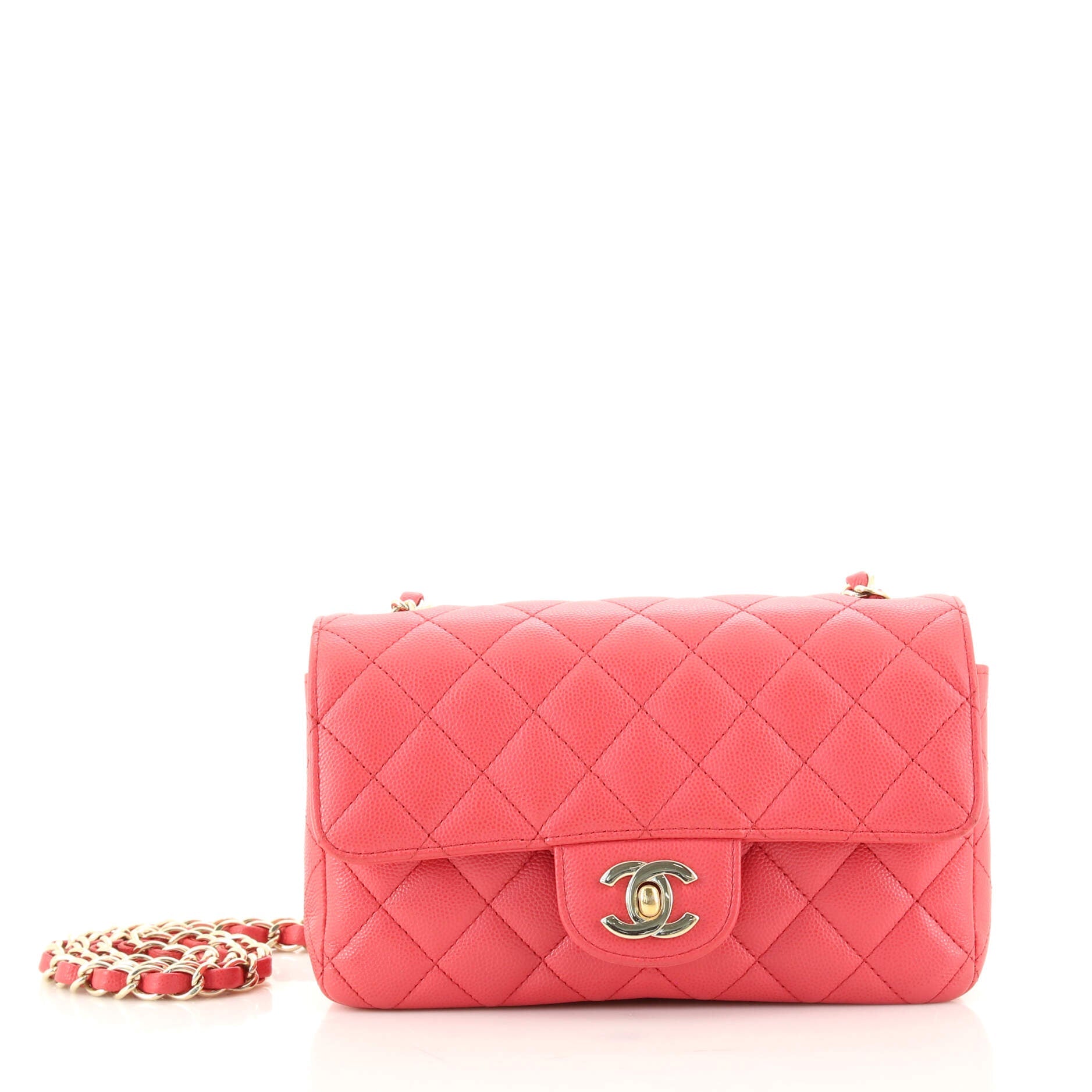 Classic Single Flap Bag Quilted Caviar Mini