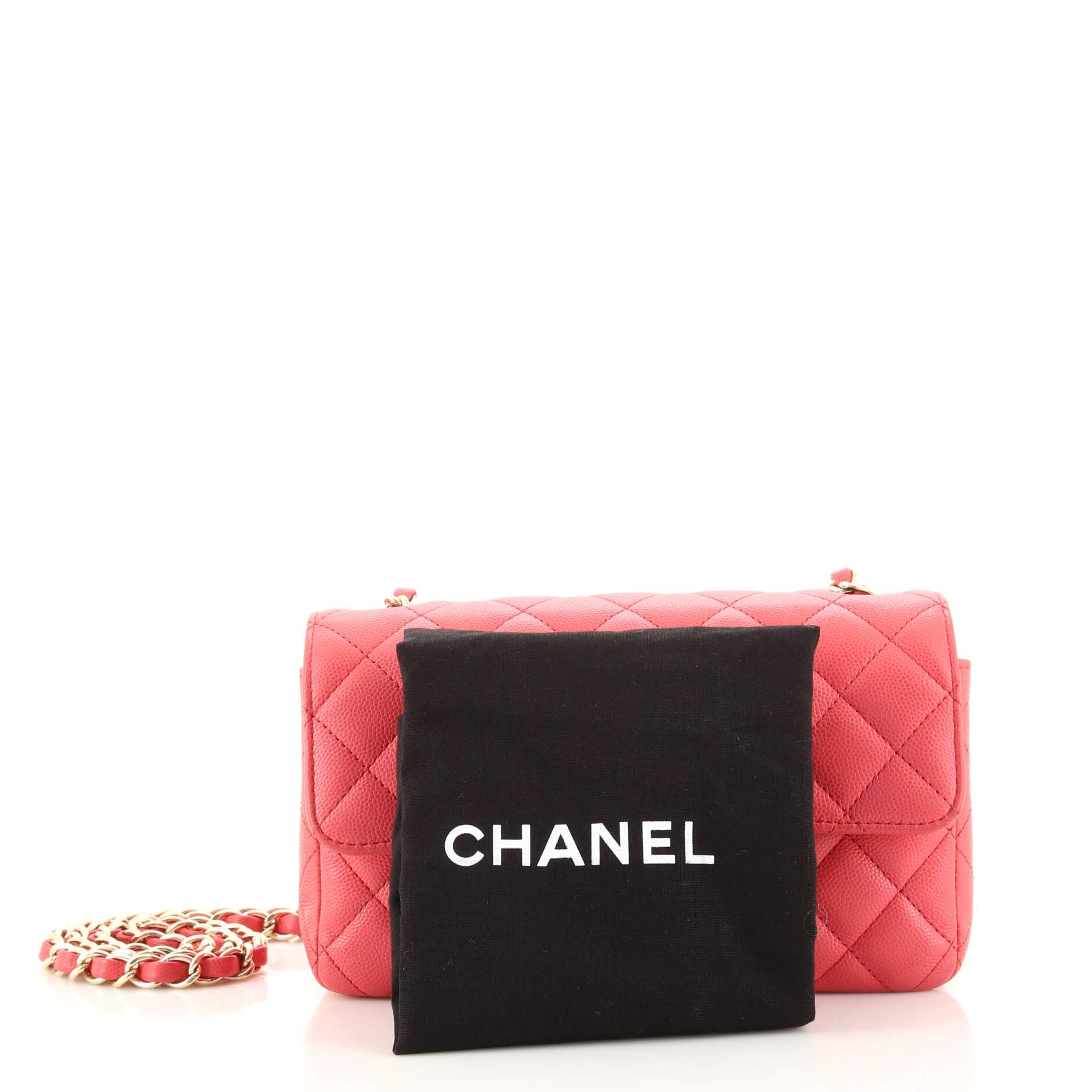 Classic Single Flap Bag Quilted Caviar Mini