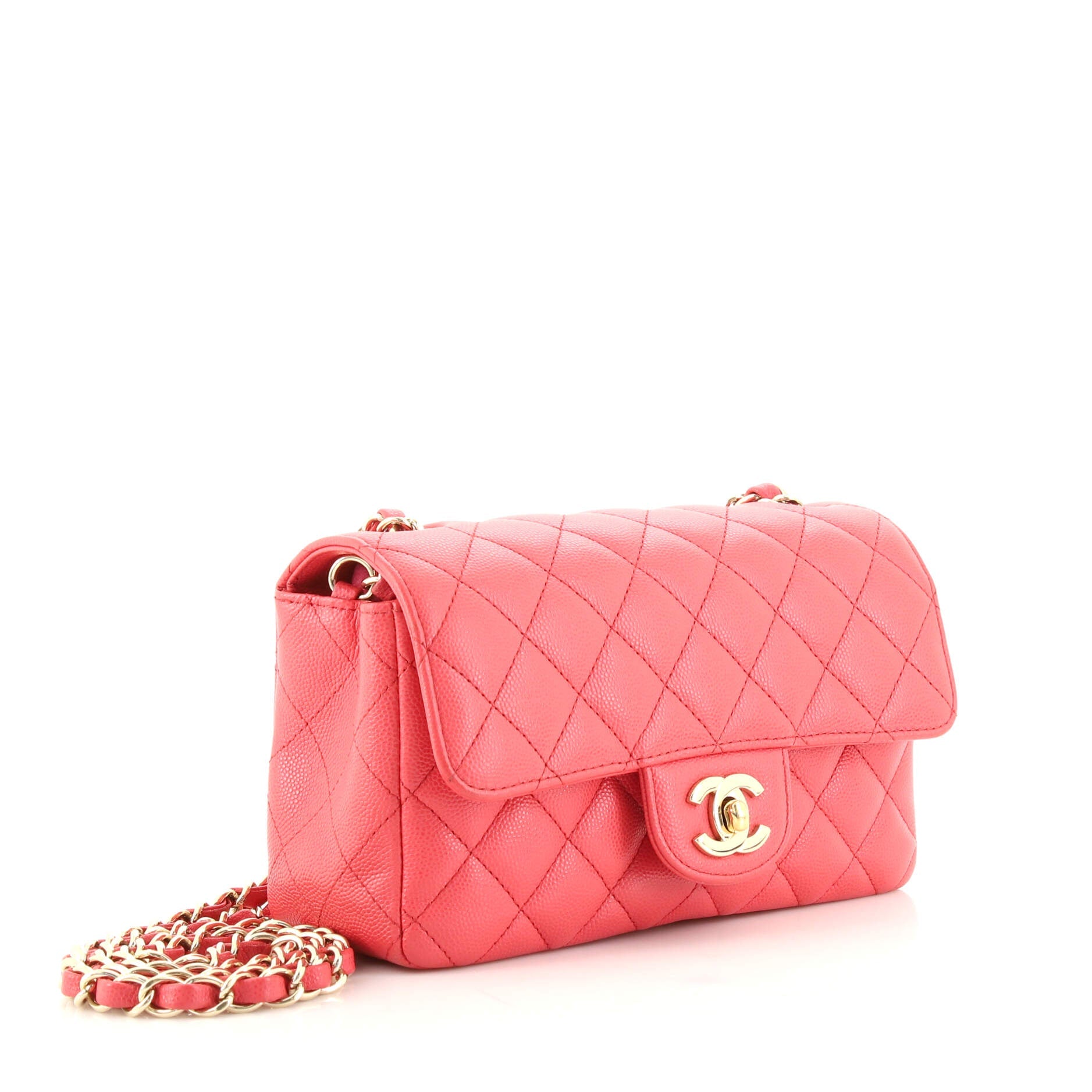 Classic Single Flap Bag Quilted Caviar Mini