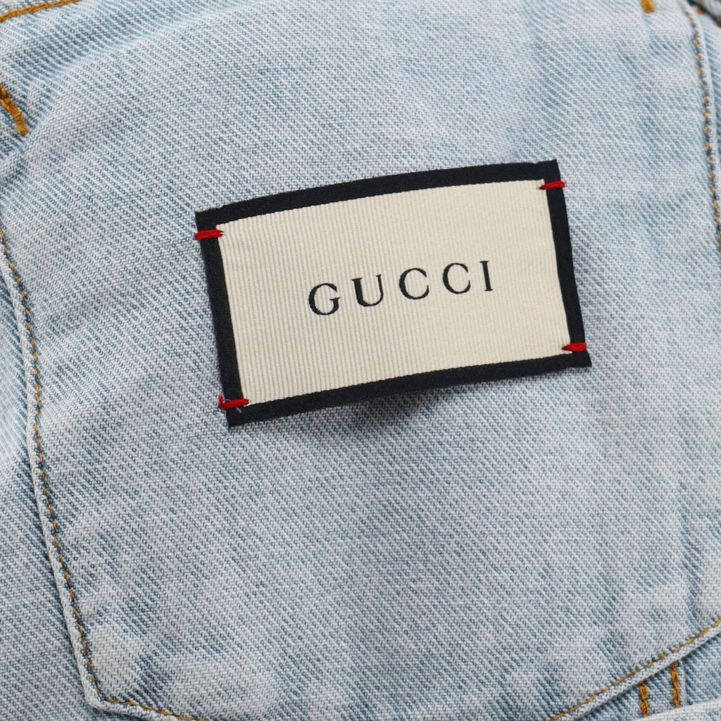 Men's Button Up Vest Denim