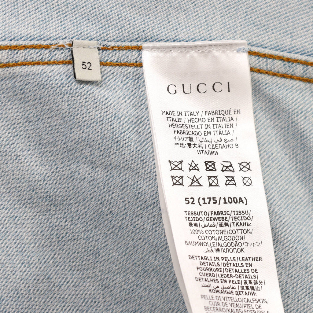 Men's Button Up Vest Denim