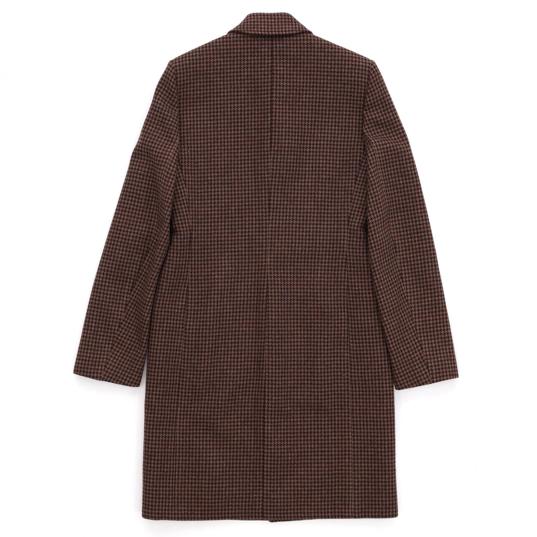 Men's Houndstooth Car Coat Wool