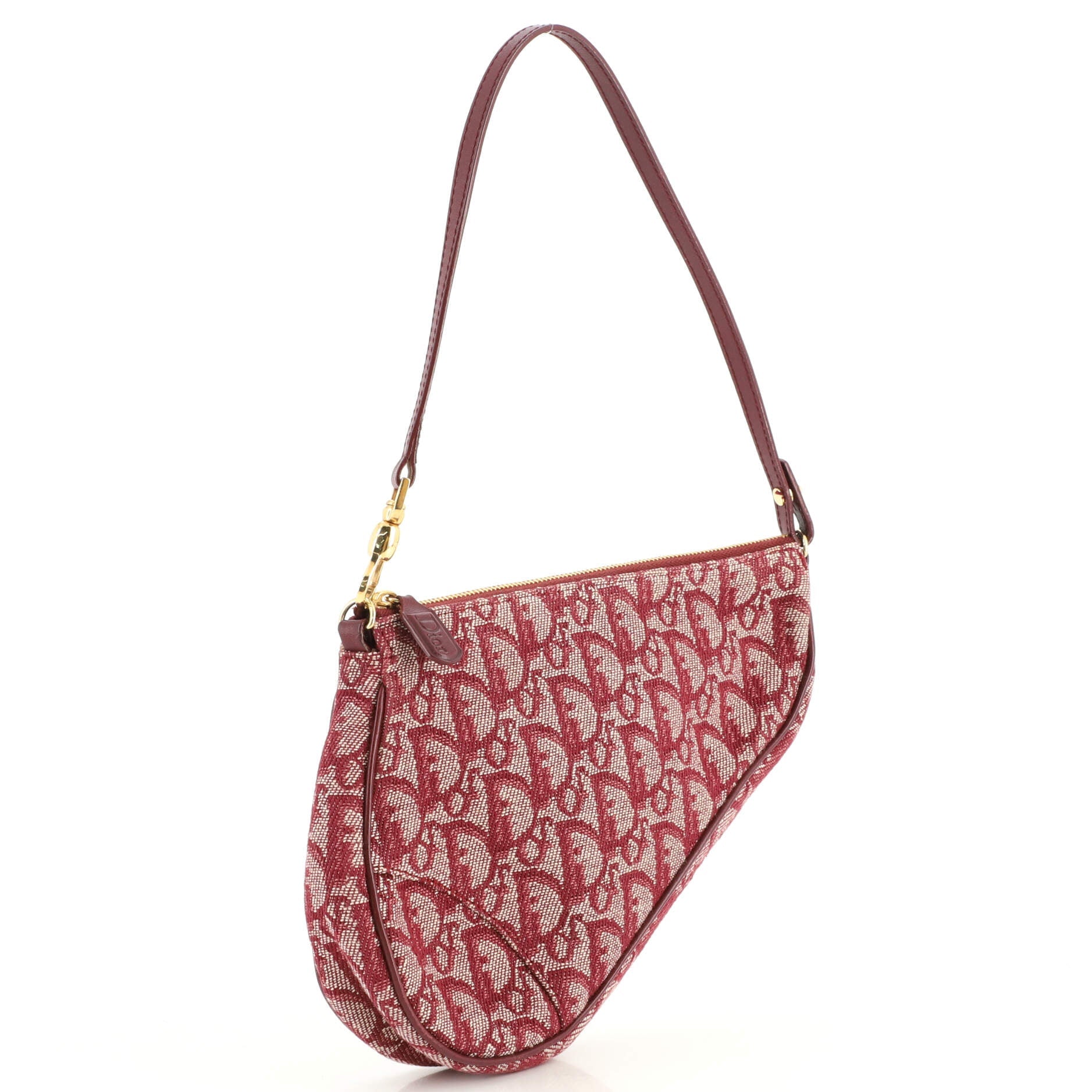 Vintage Saddle Bag Diorissimo Canvas Mini