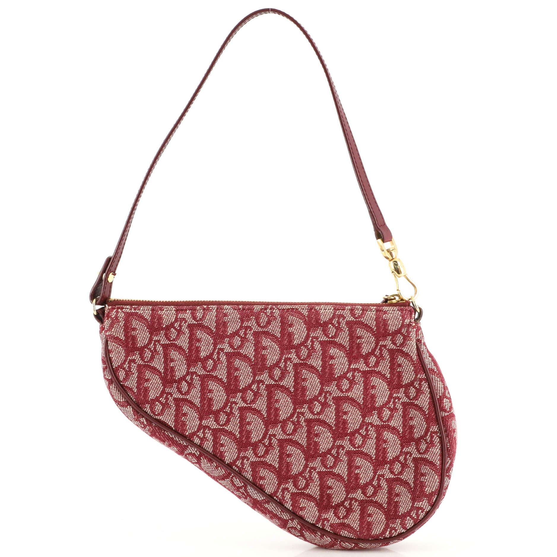 Vintage Saddle Bag Diorissimo Canvas Mini