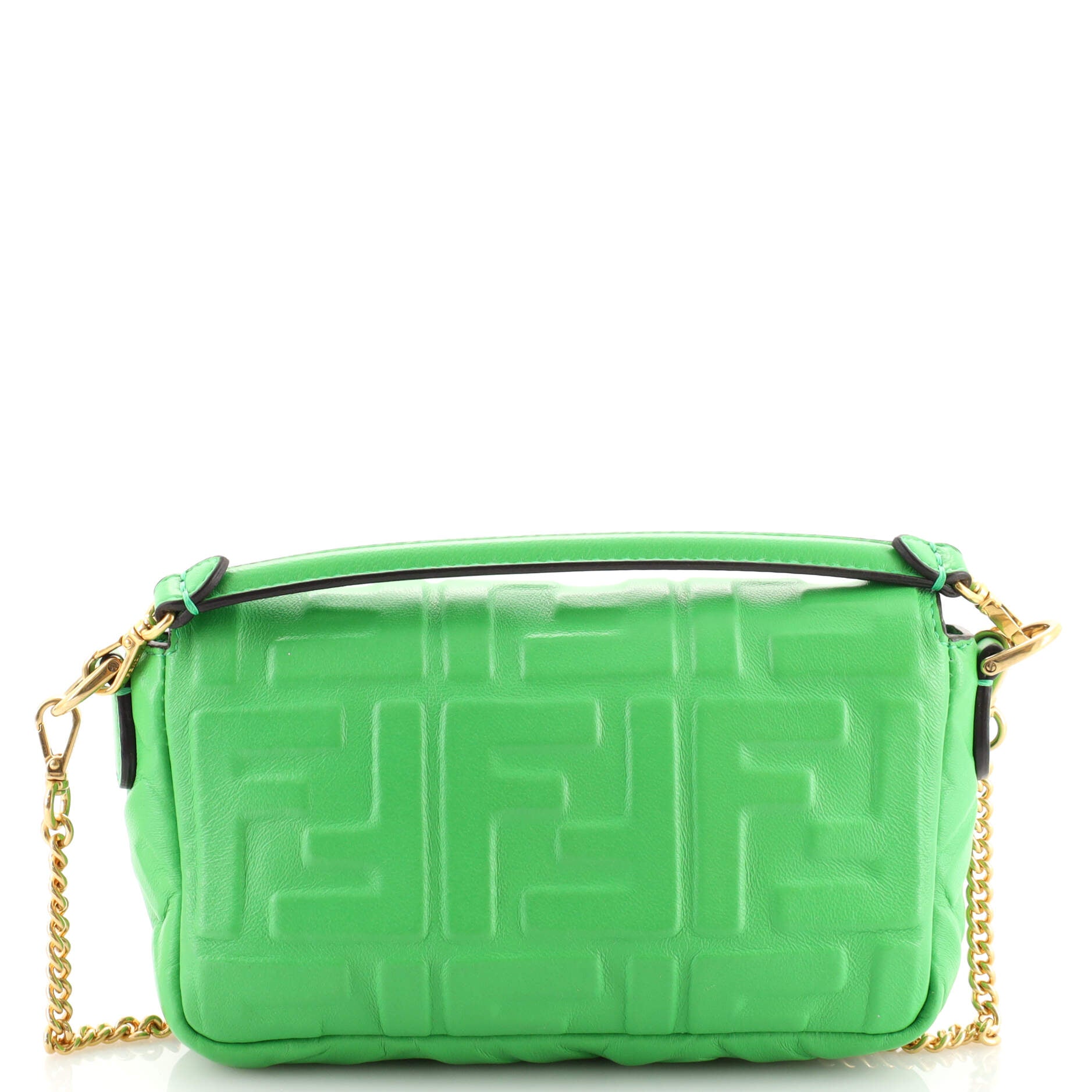 Baguette NM Bag Zucca Embossed Leather Mini