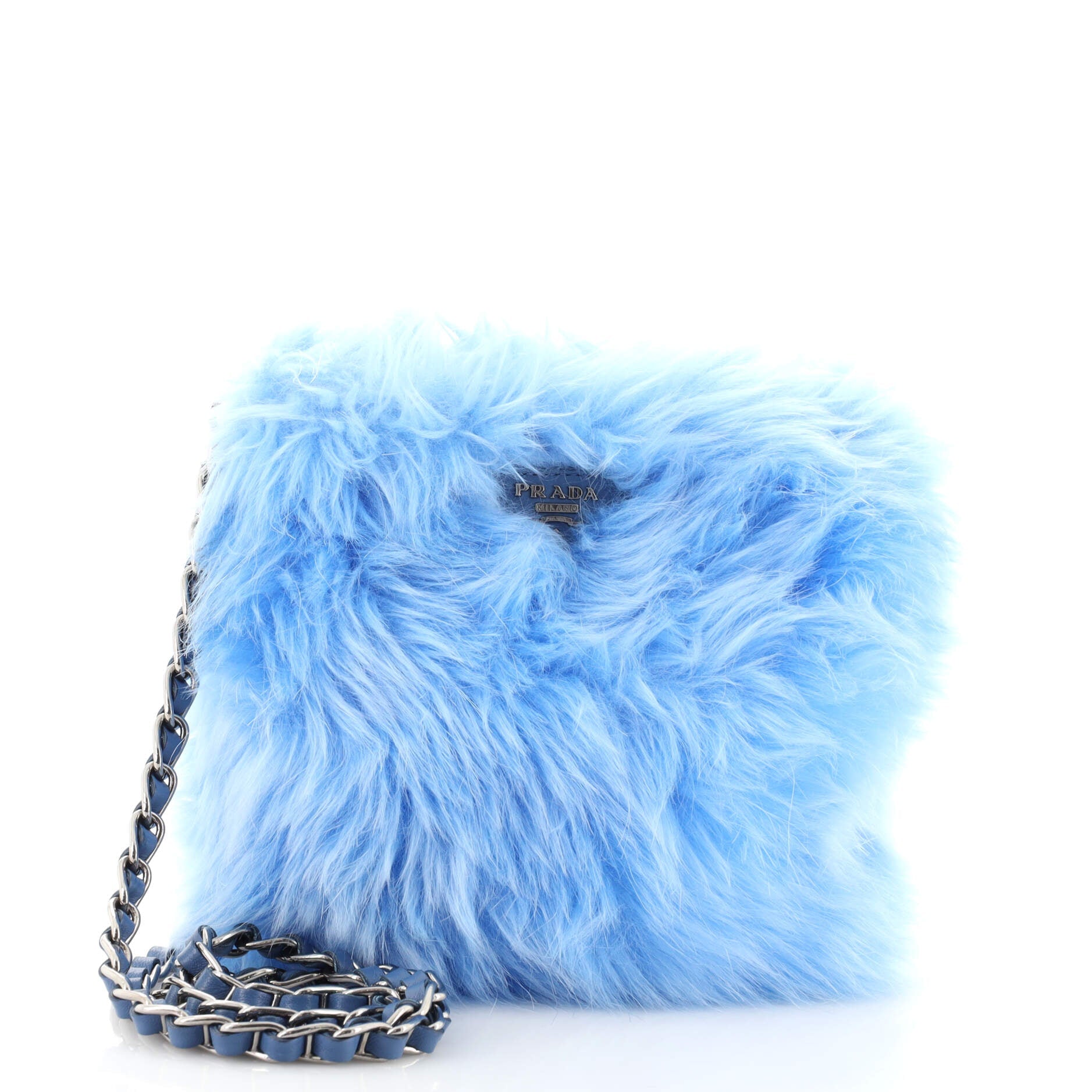 Chain Crossbody Bag Faux Fur Mini