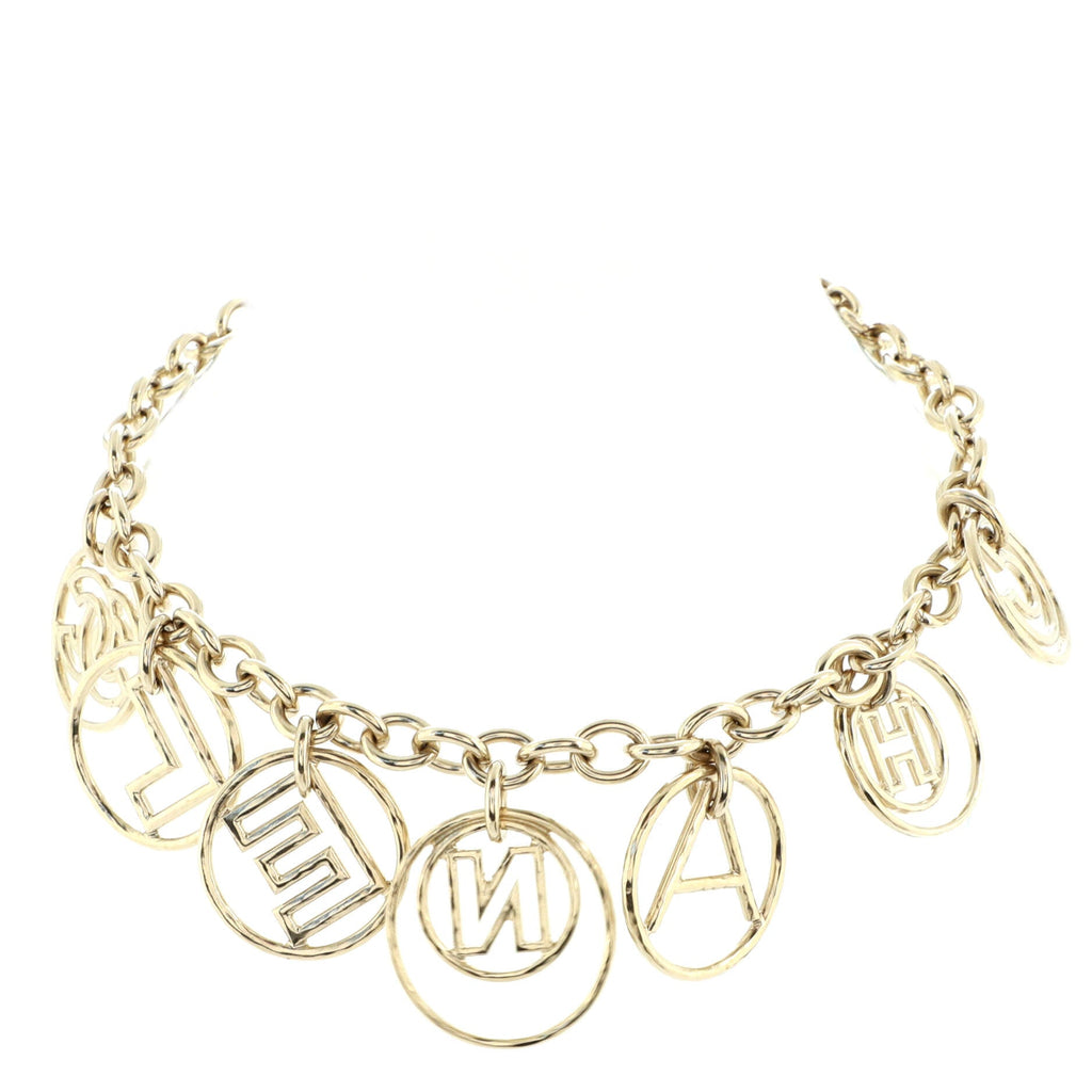 Hoop Cuba Logo Necklace Metal