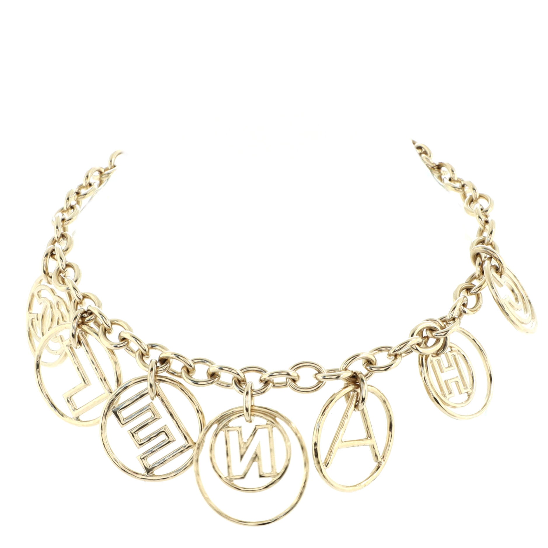 Hoop Cuba Logo Necklace Metal