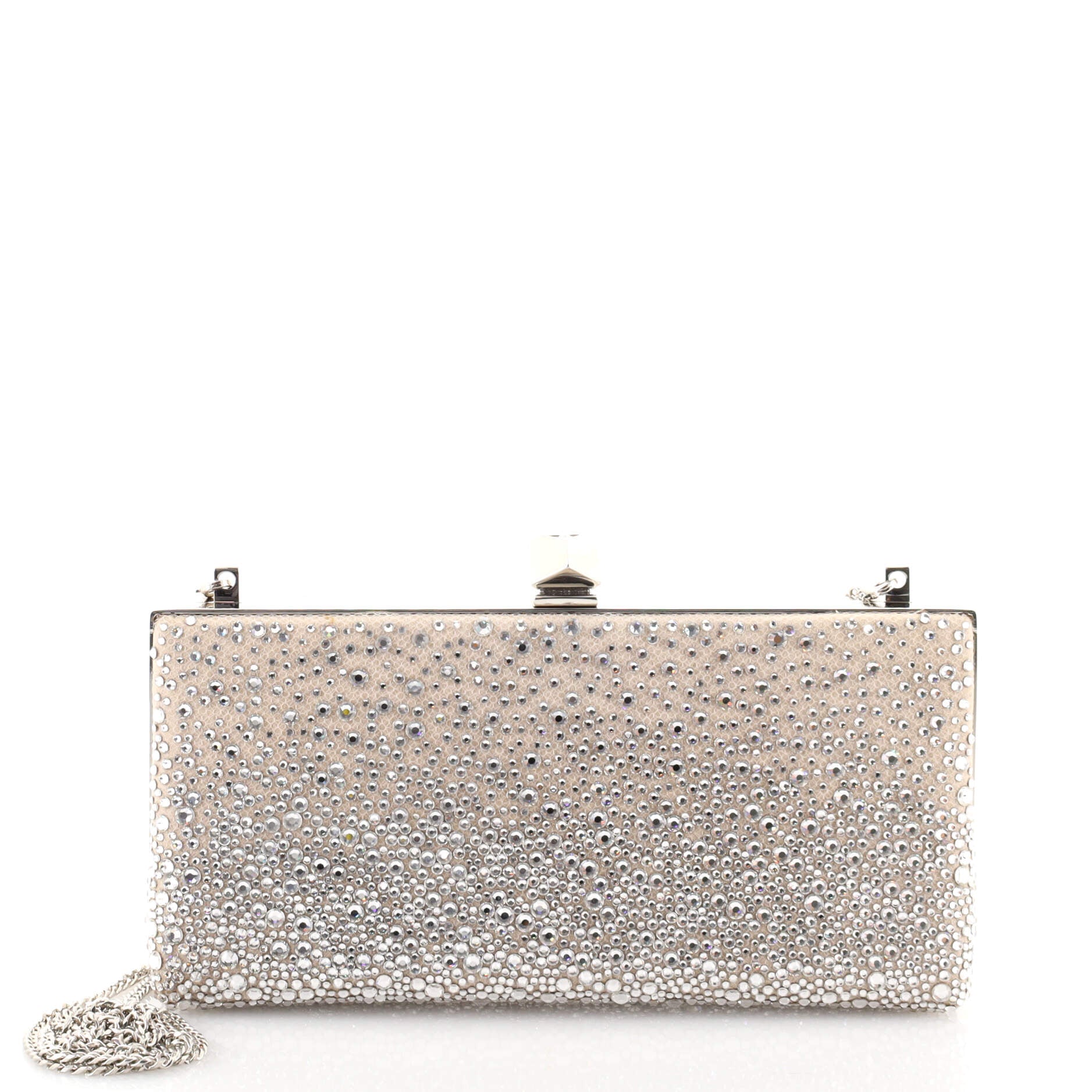 Celeste Clutch Leather with Crystals
