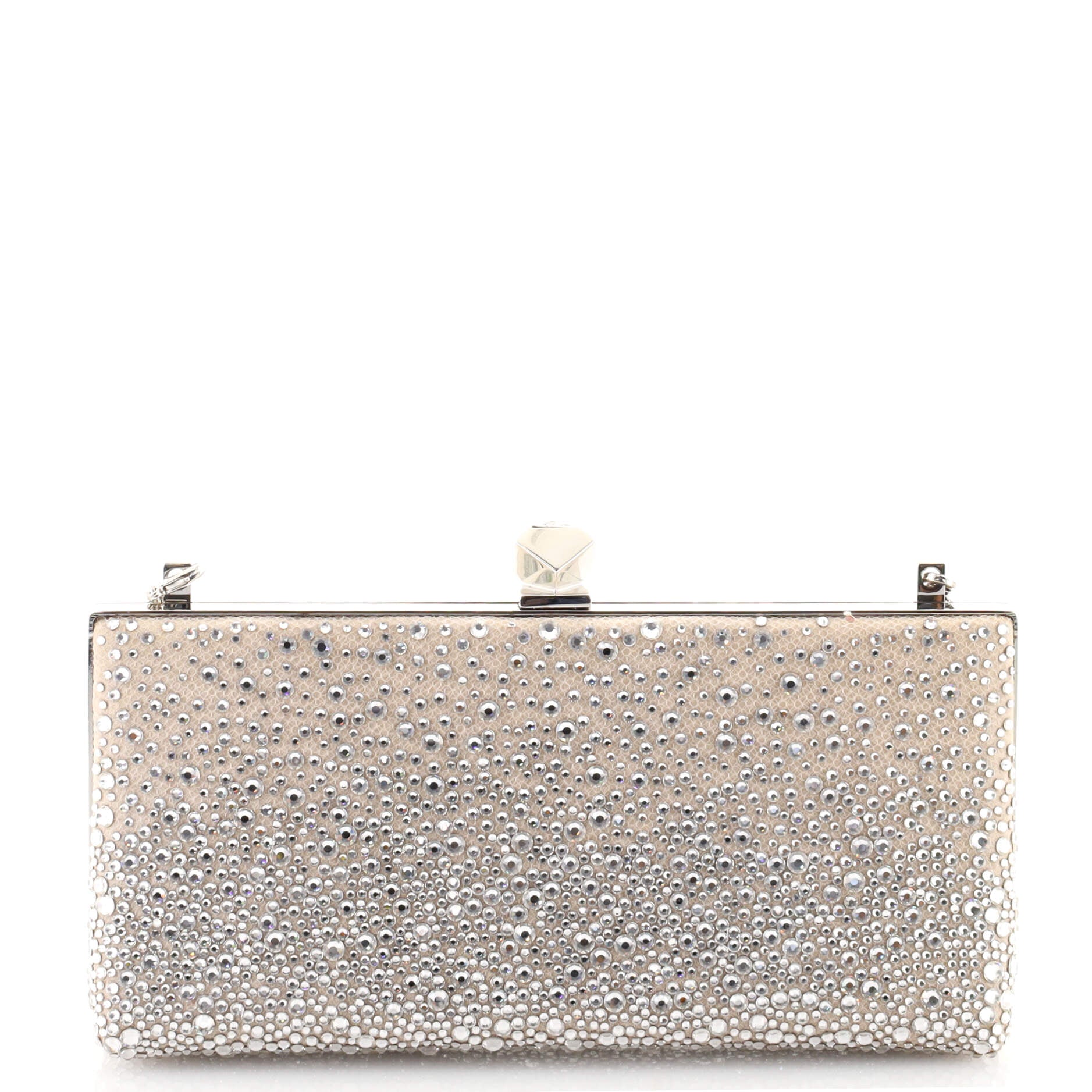 Celeste Clutch Leather with Crystals
