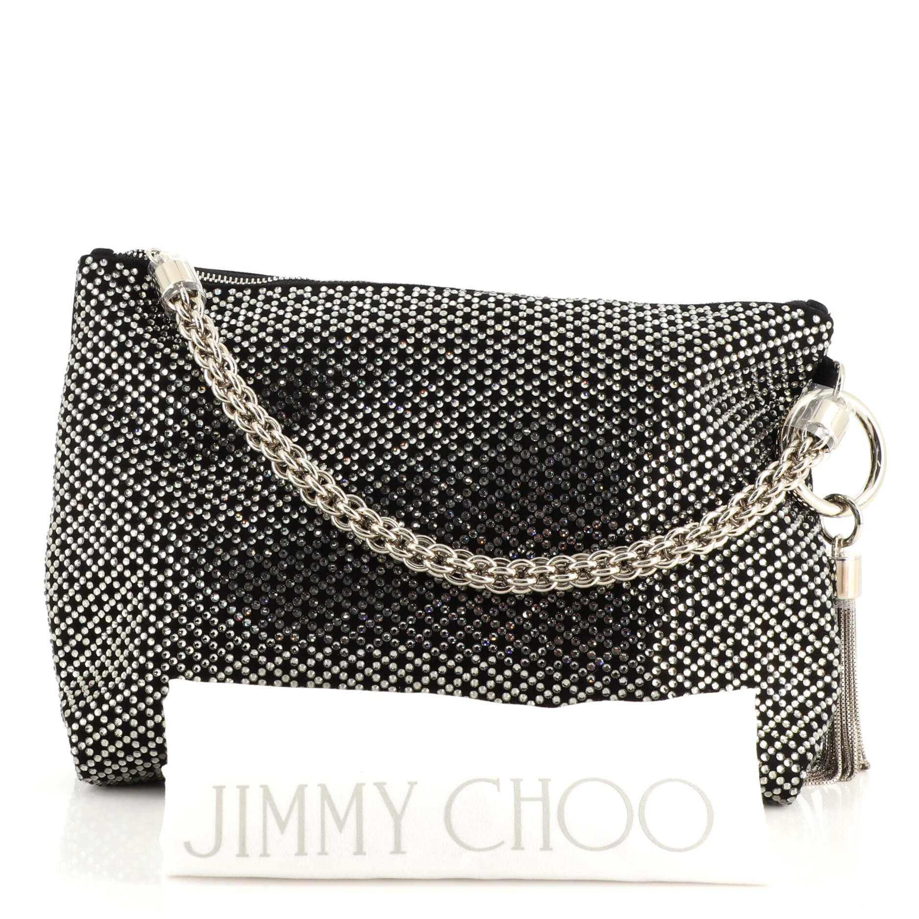Callie Clutch Leather with Crystals Medium