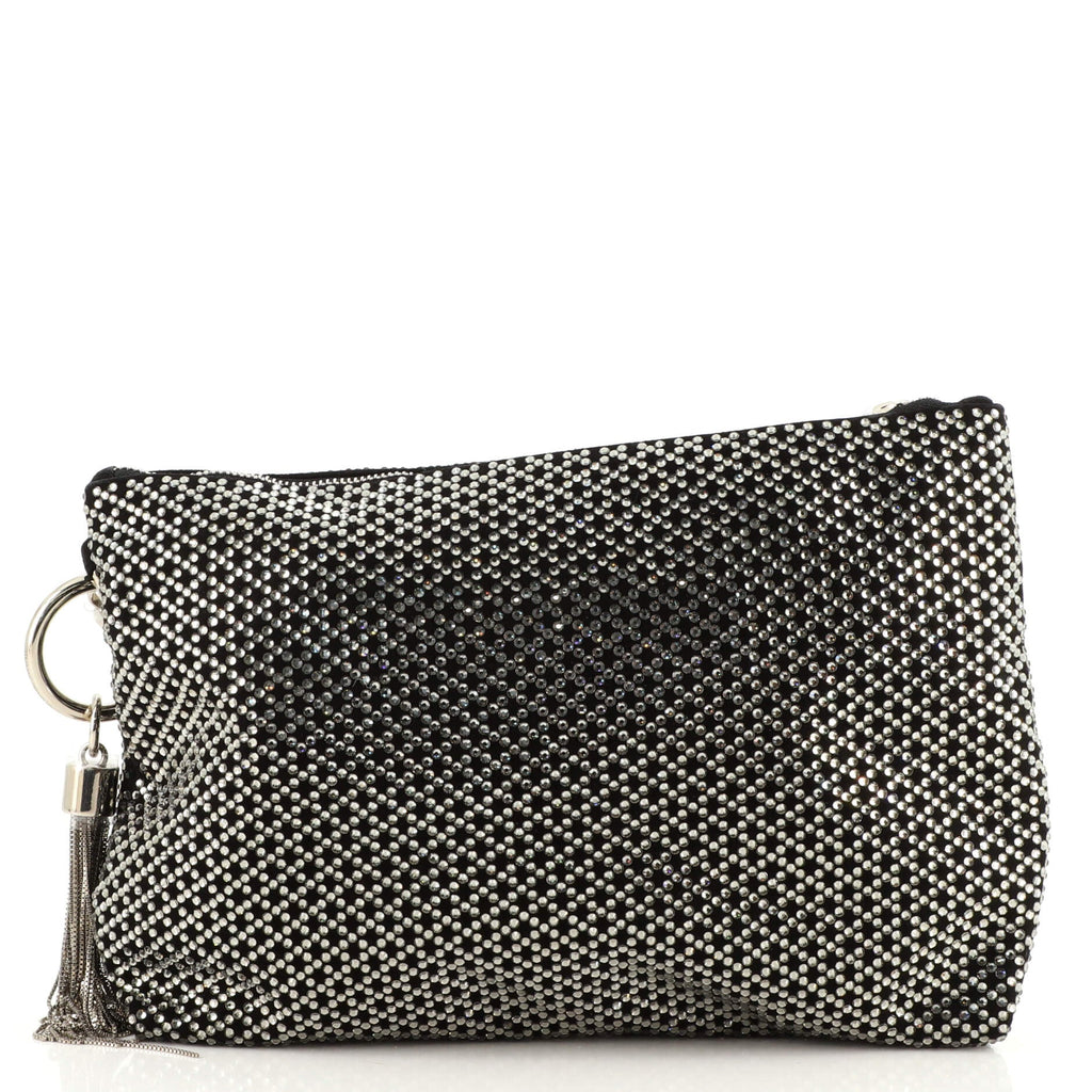 Callie Clutch Leather with Crystals Medium