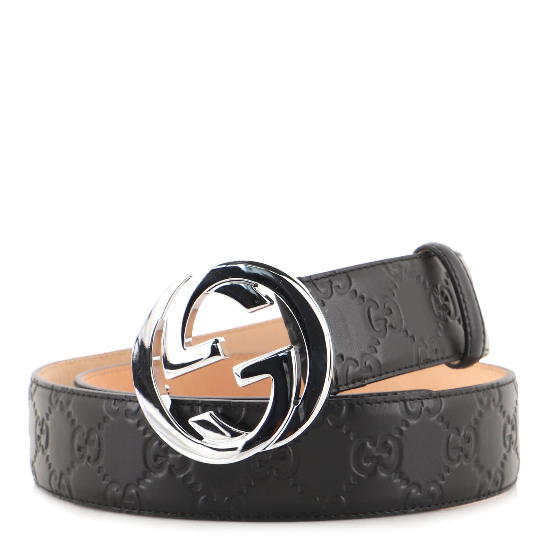 Interlocking G Belt Guccissima Leather Wide 100