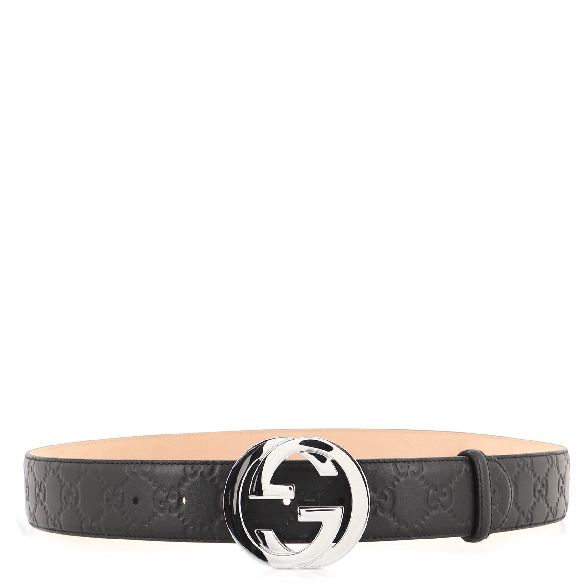 Interlocking G Belt Guccissima Leather Wide 100
