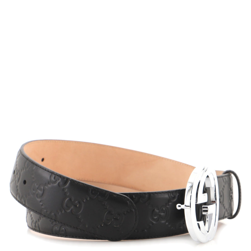 Interlocking G Belt Guccissima Leather Wide 100