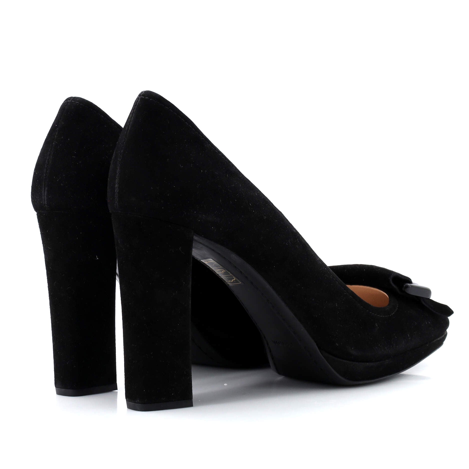 Women's Buckle Fringe Heels Suede