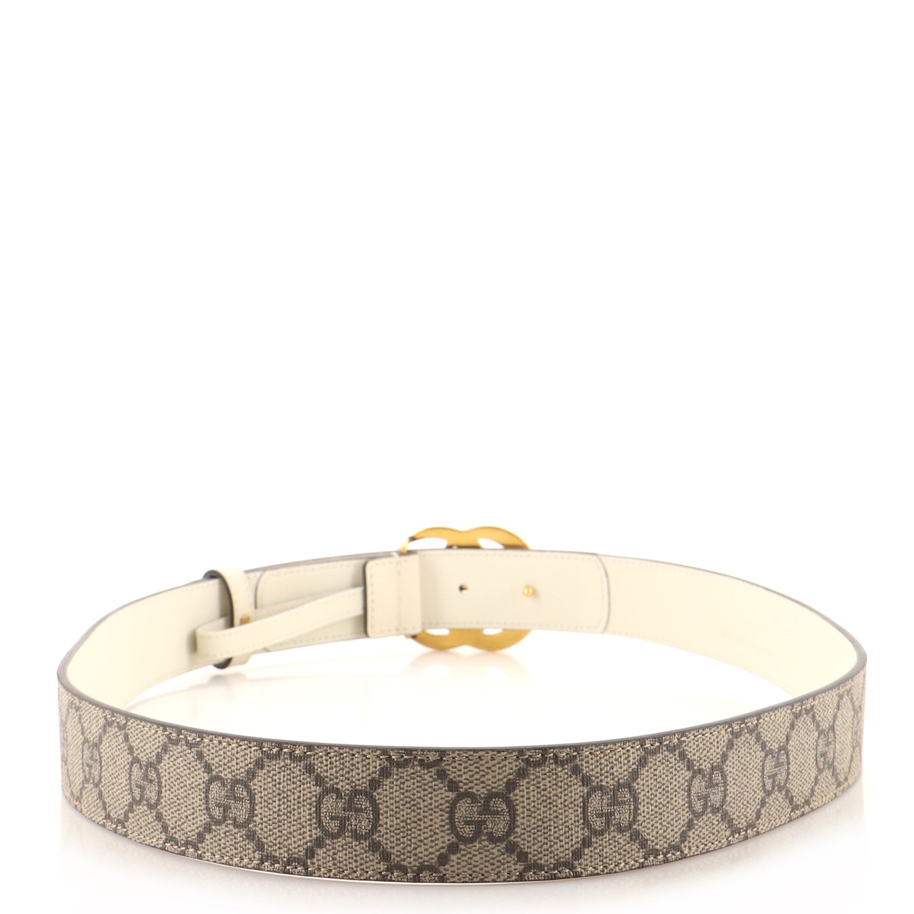 GG Marmont Belt Leather and Coated Canvas Thin 90
