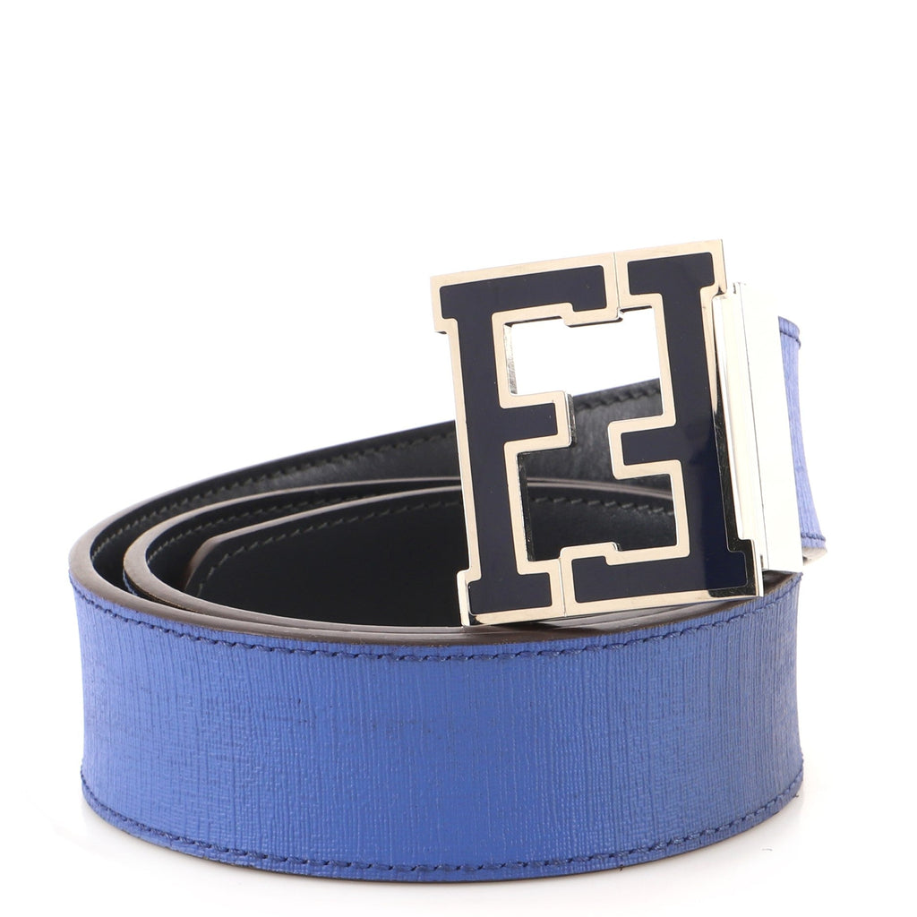 FF Buckle Reversible Belt Zucca Coated Canvas Wide 100