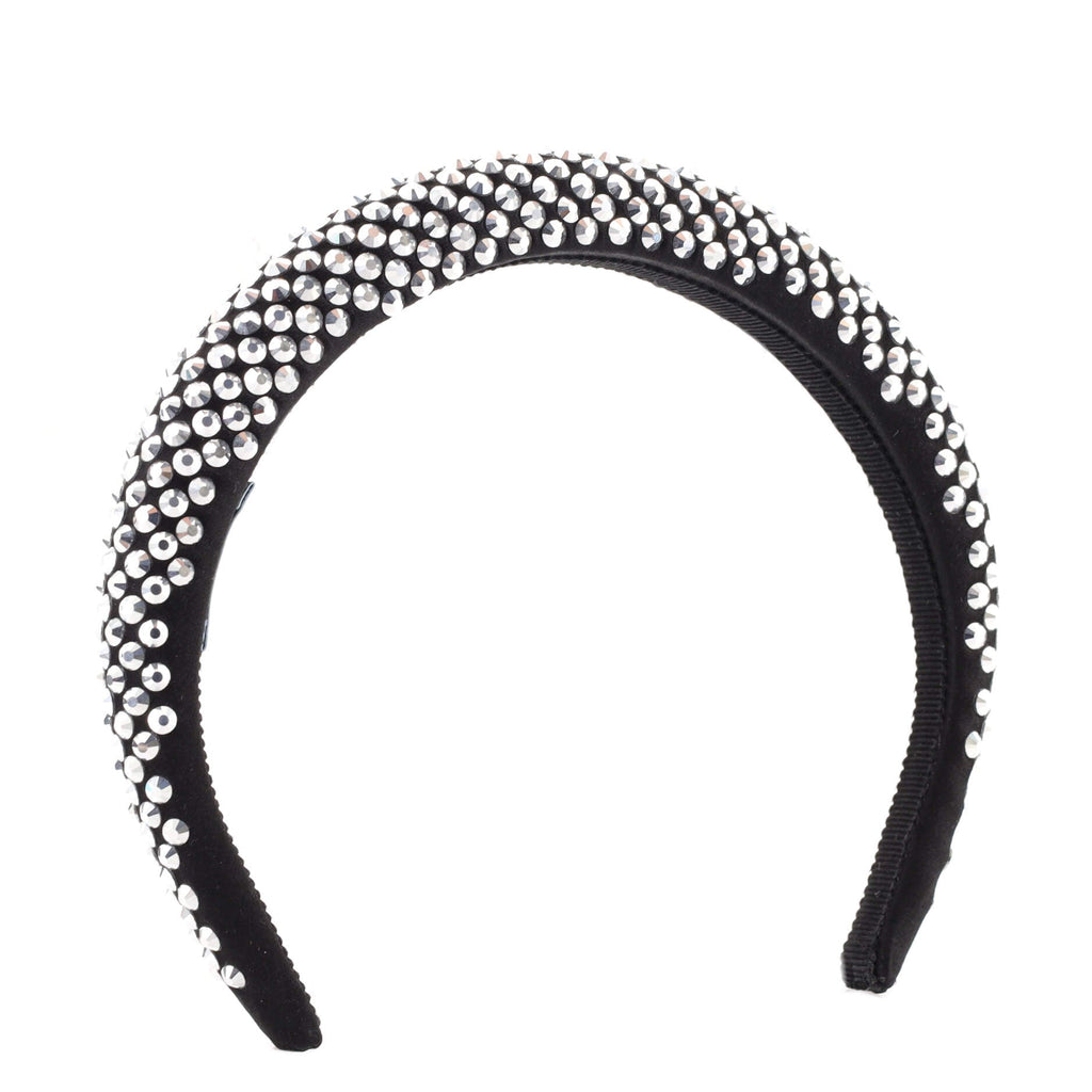 Headband Crystal Embellished Satin