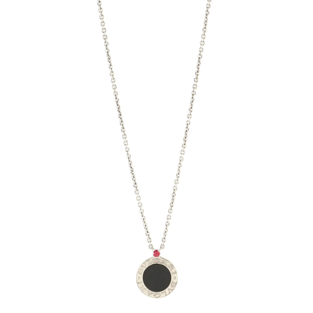 B.Zero1 Save the Children Pendant Necklace Sterling Silver with Onyx and Ruby