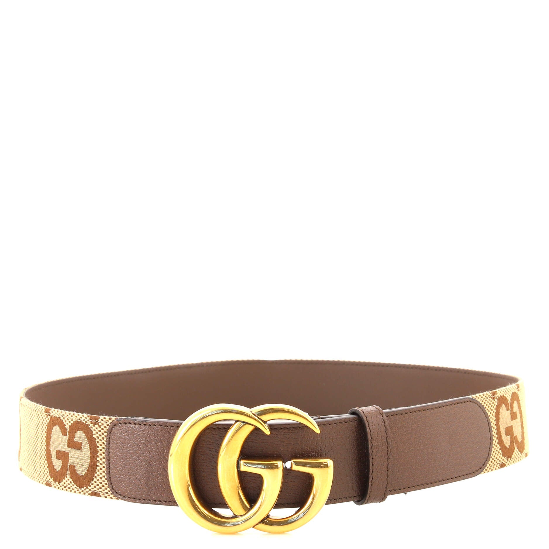 GG Marmont Belt Jumbo GG Canvas and Leather Wide 90