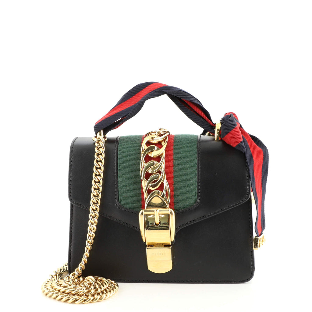 Sylvie Chain Shoulder Bag Leather Mini