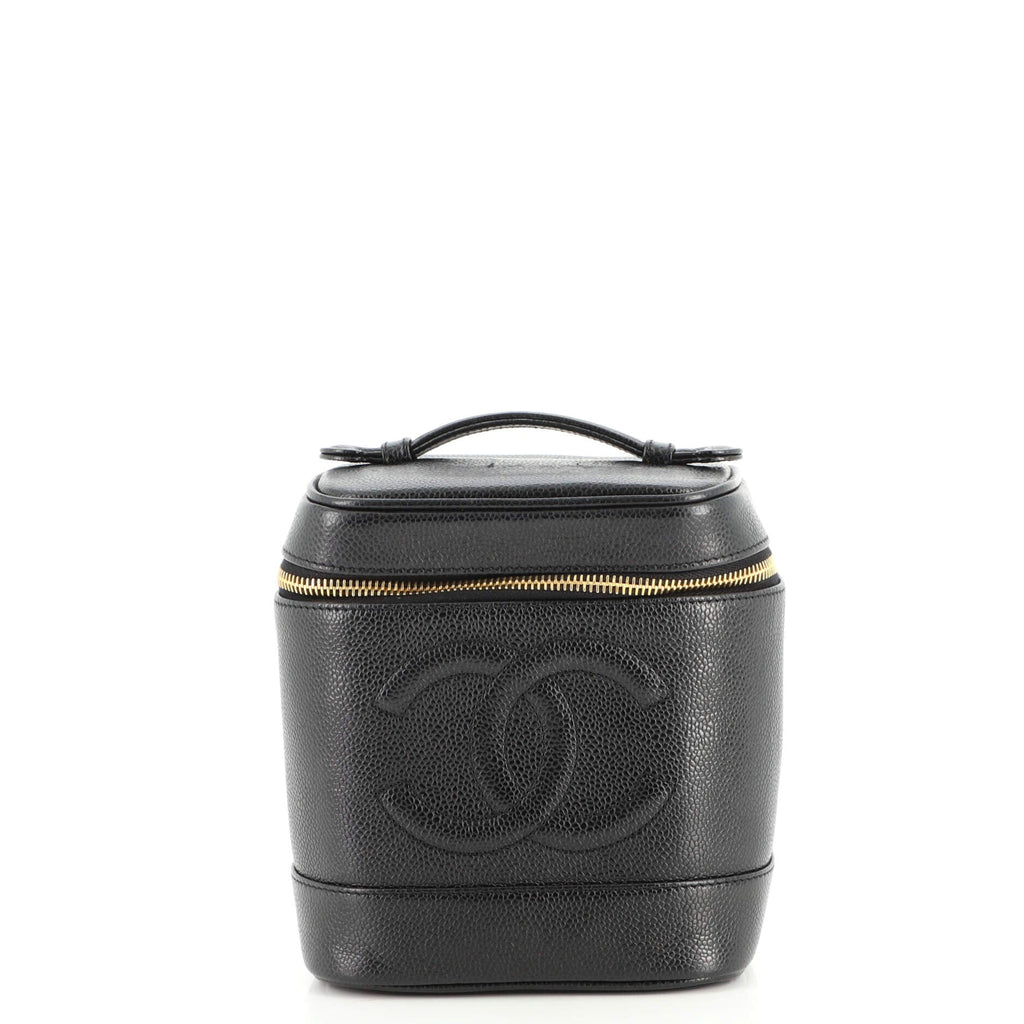 Vintage Timeless Cosmetic Case Caviar Tall