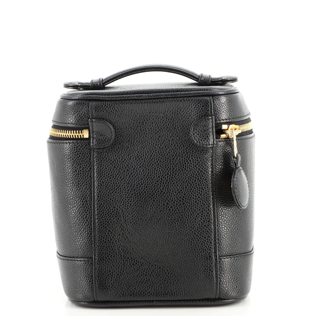 Vintage Timeless Cosmetic Case Caviar Tall
