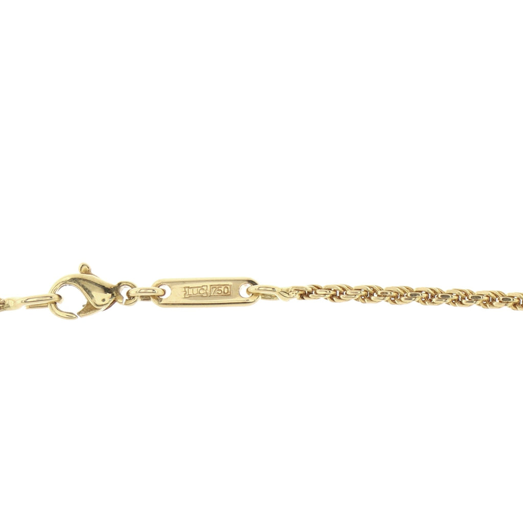 Happy Diamonds Clown Pendant Necklace 18K Yellow Gold with Diamonds and Rubies