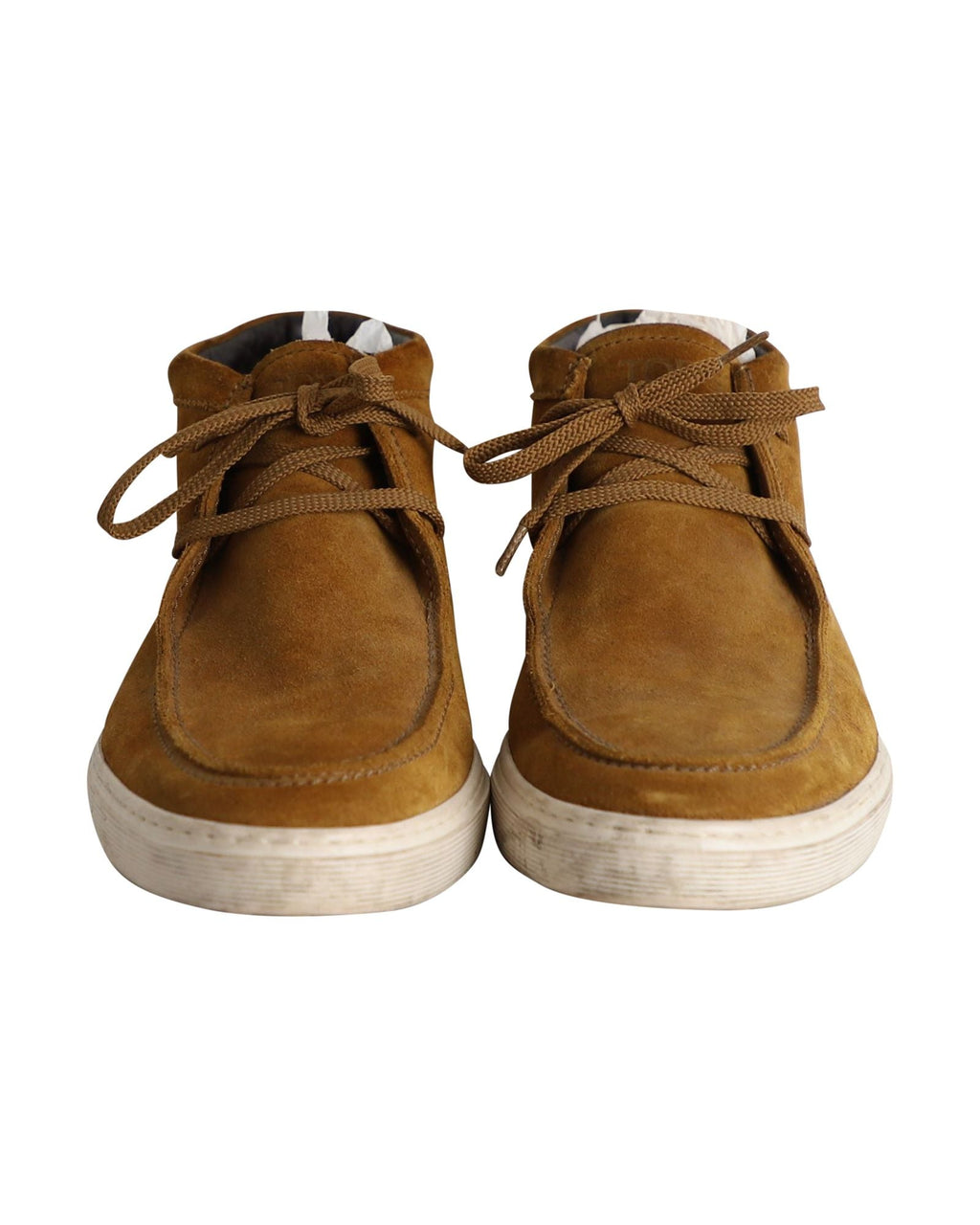 Men's Tod's Lace-Up Desert Boots in Brown Suede