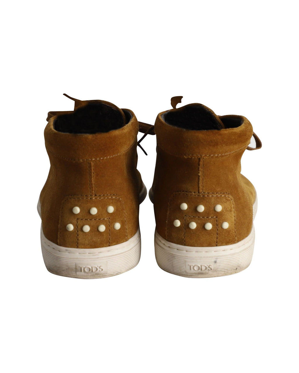 Men's Tod's Lace-Up Desert Boots in Brown Suede