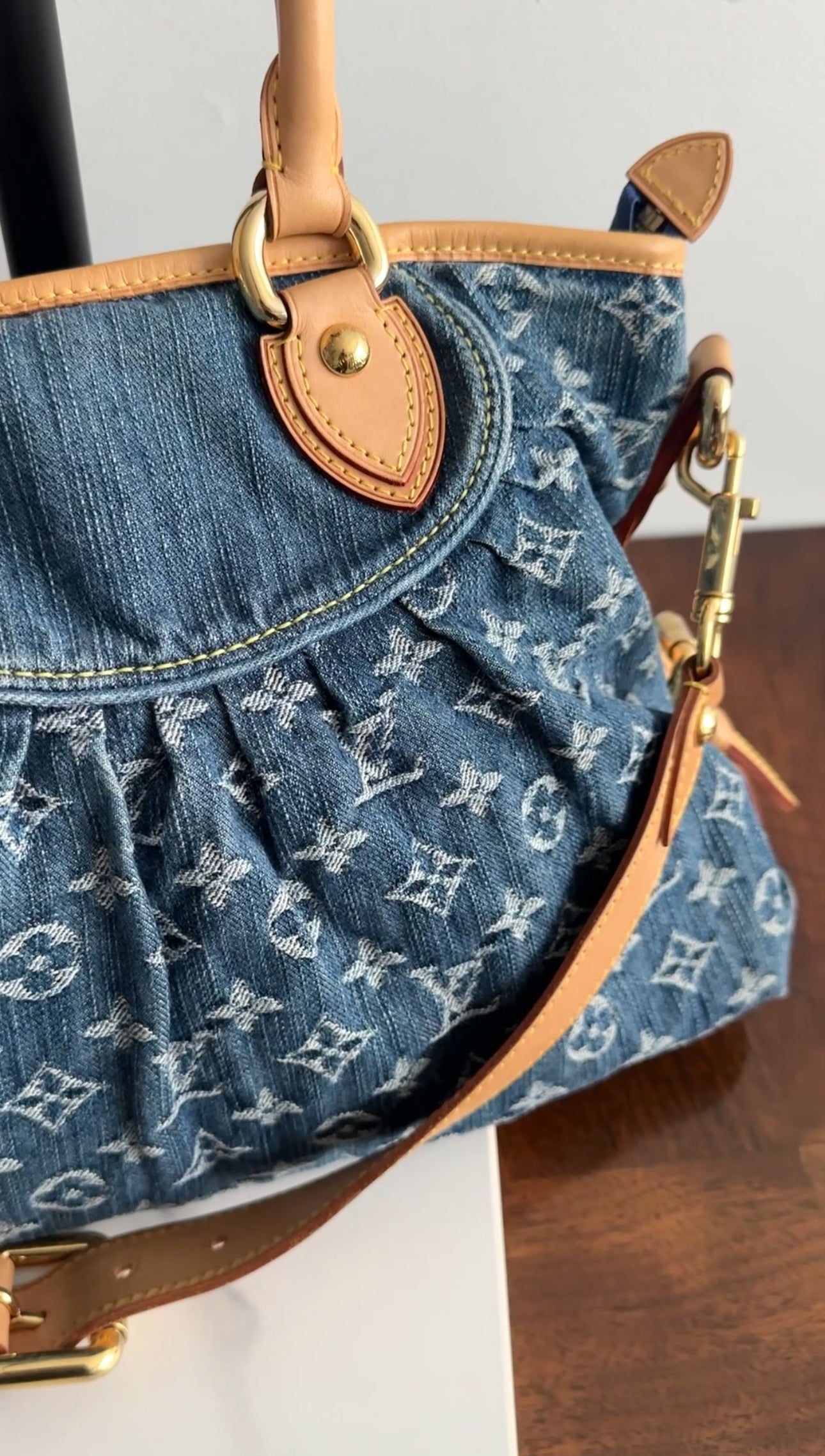 Louis Vuitton Monogram Denim Neo Cabby MM Bag