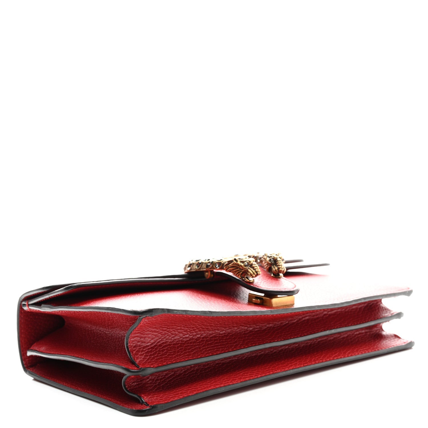 Dollar Calfskin Swarovski Crystal Small Dionysus Shoulder Bag Hibiscus Red