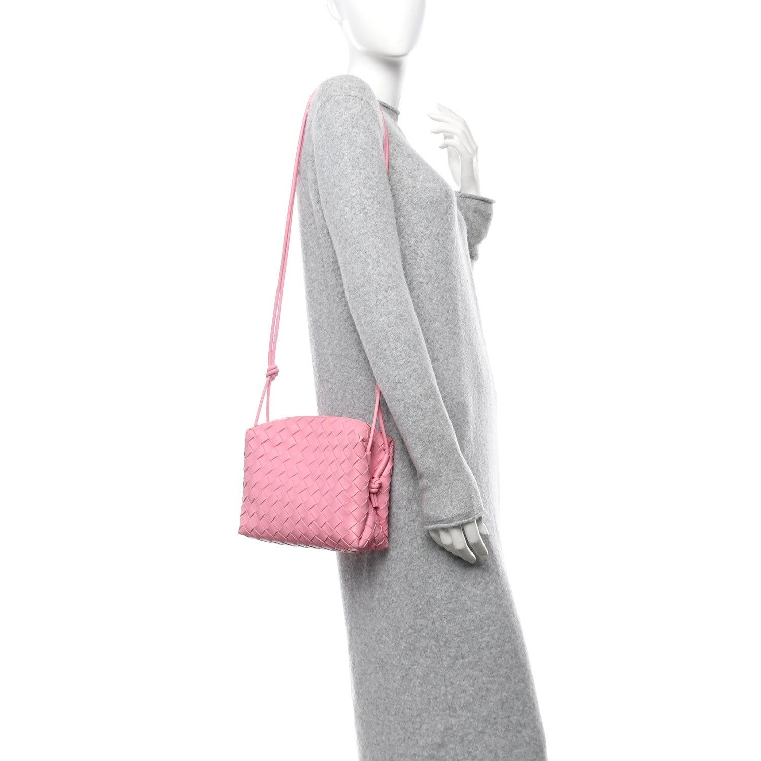 Nappa Intrecciato Small Loop Camera Bag Ribbon