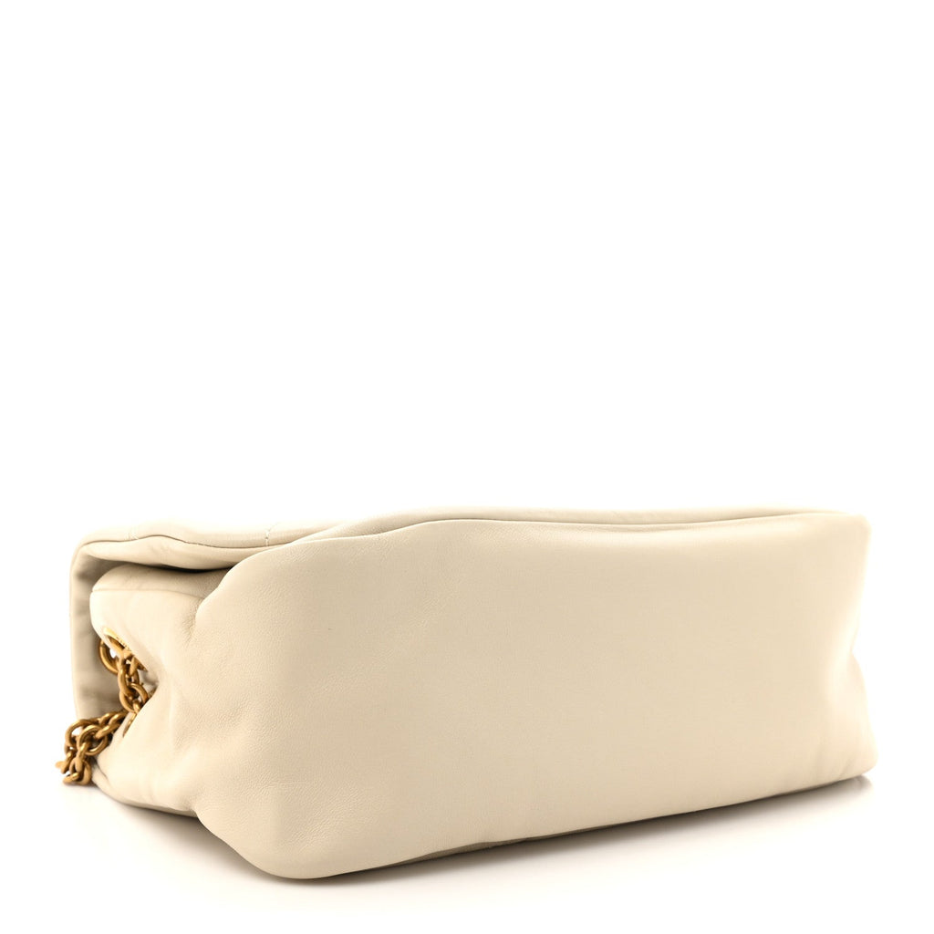 Lambskin Matelasse Monogram Small Jamie 4.3 Crema Soft