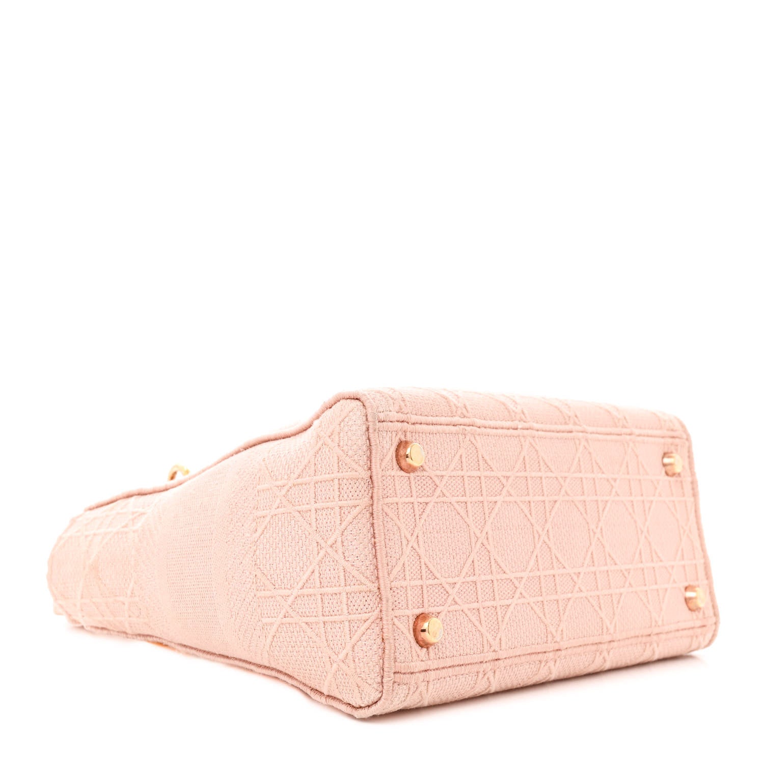 Canvas Embroidered Cannage Medium Lady D-Lite Pink