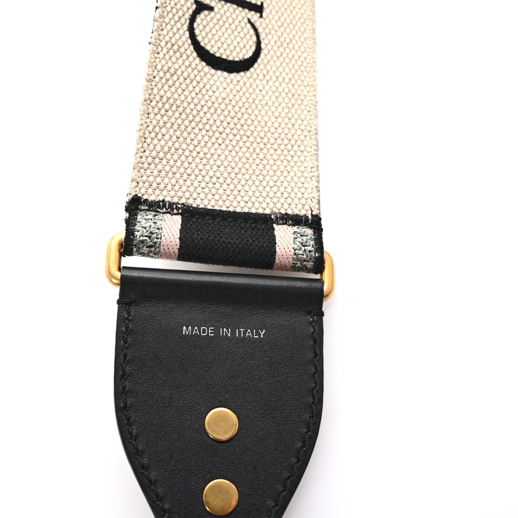 Canvas Embroidered Shoulder Strap Rose Multicolor
