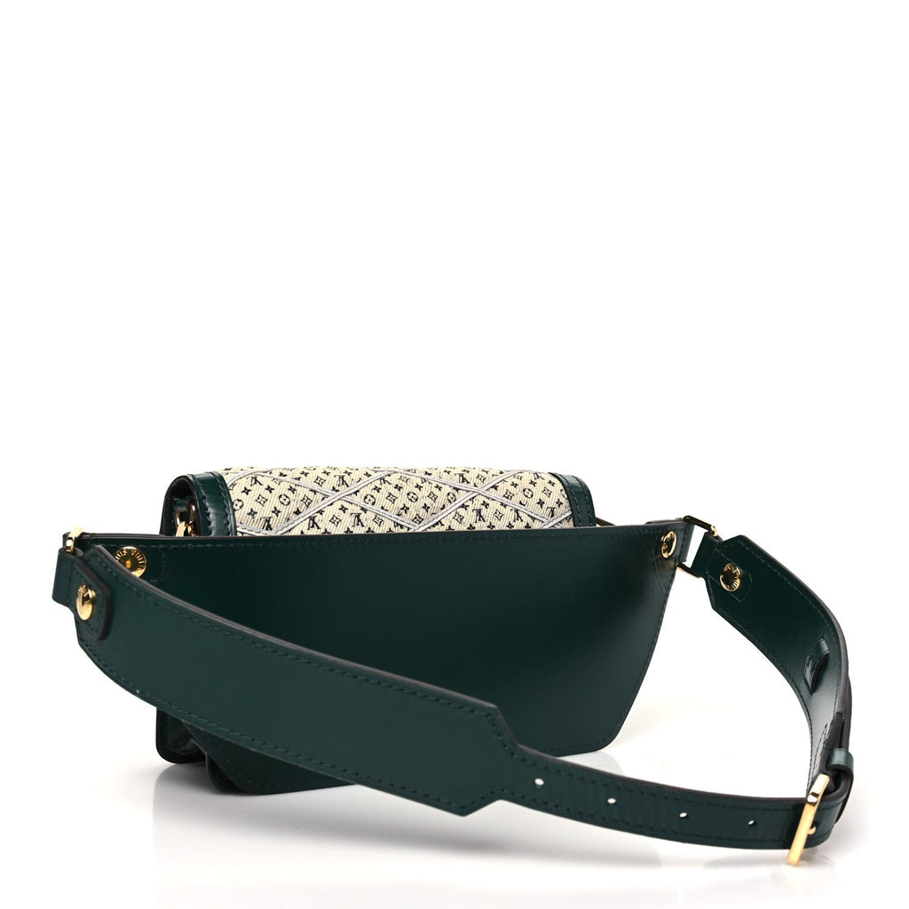 Denim Printed Monogram Dauphine Mini Bumbag