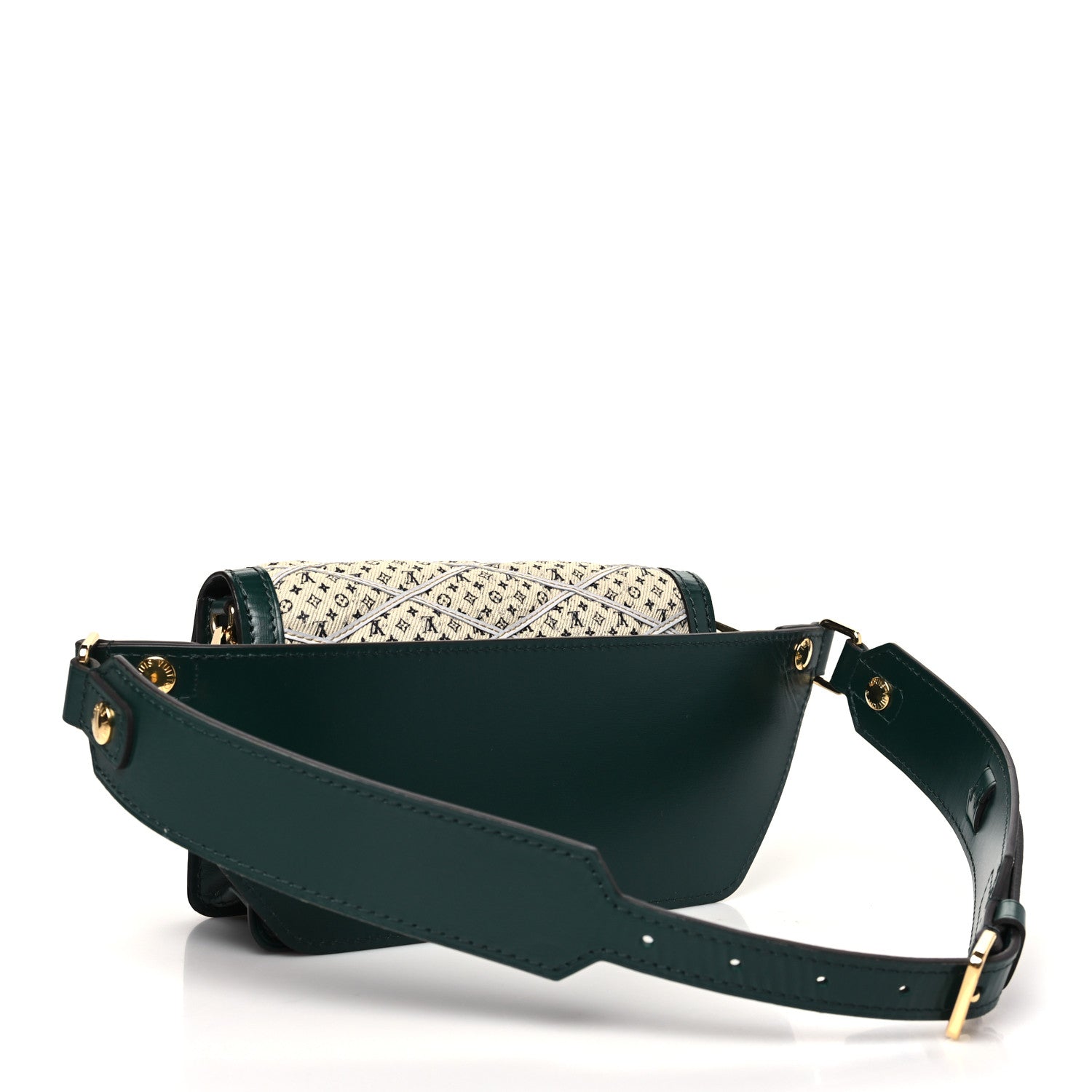 Denim Printed Monogram Dauphine Mini Bumbag